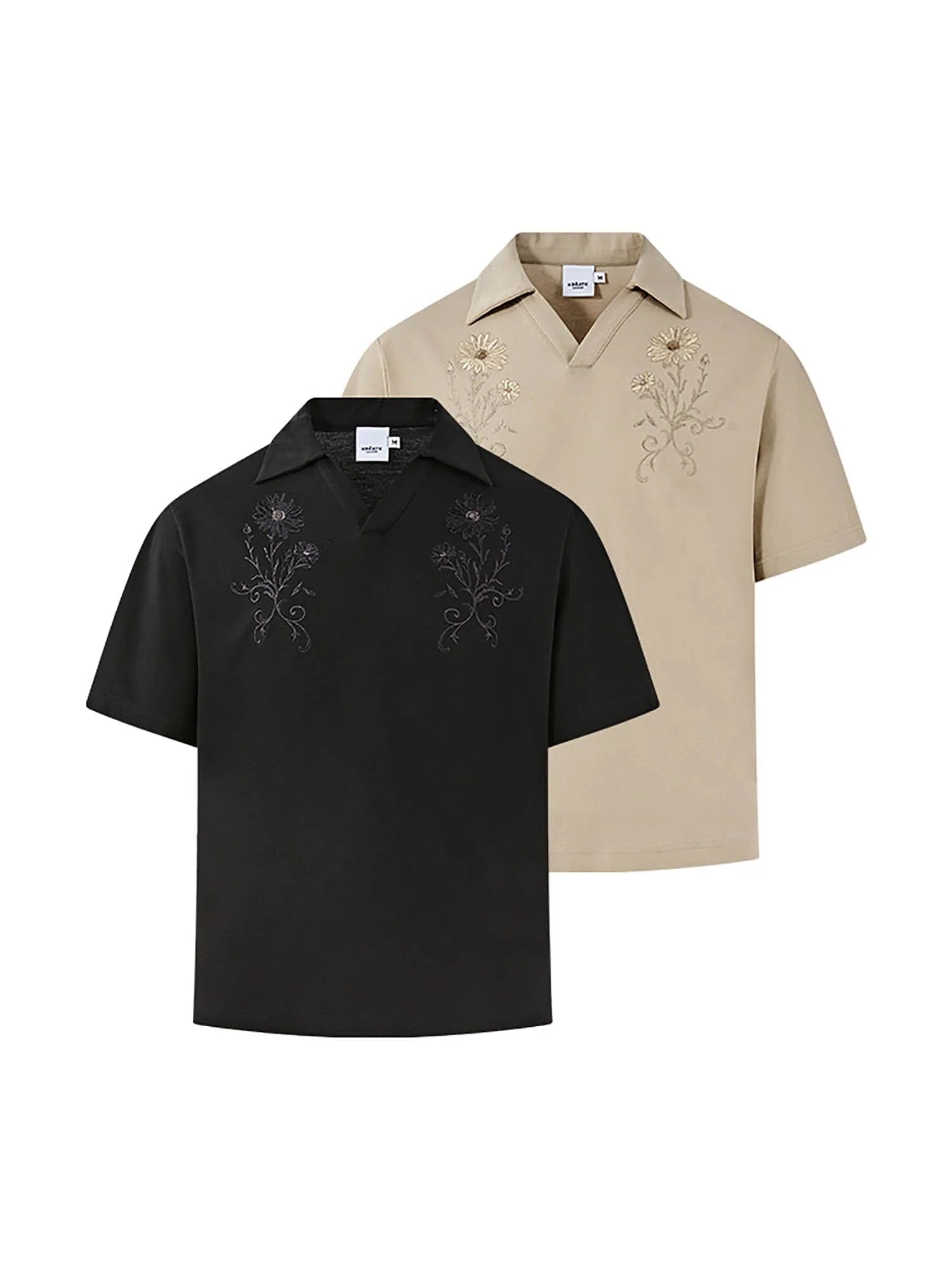 KREATE Daisy Embroidered Polo T-Shirt