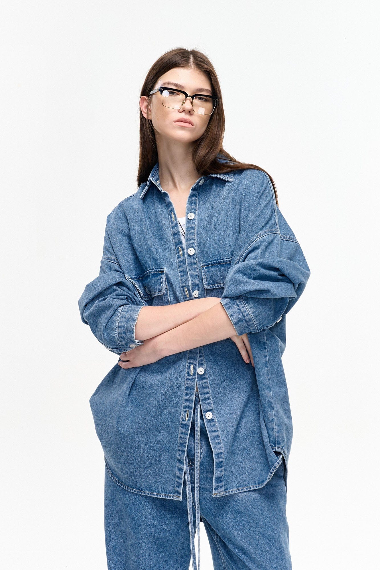 LEONSENSE Classical Tencel Denim Shirts