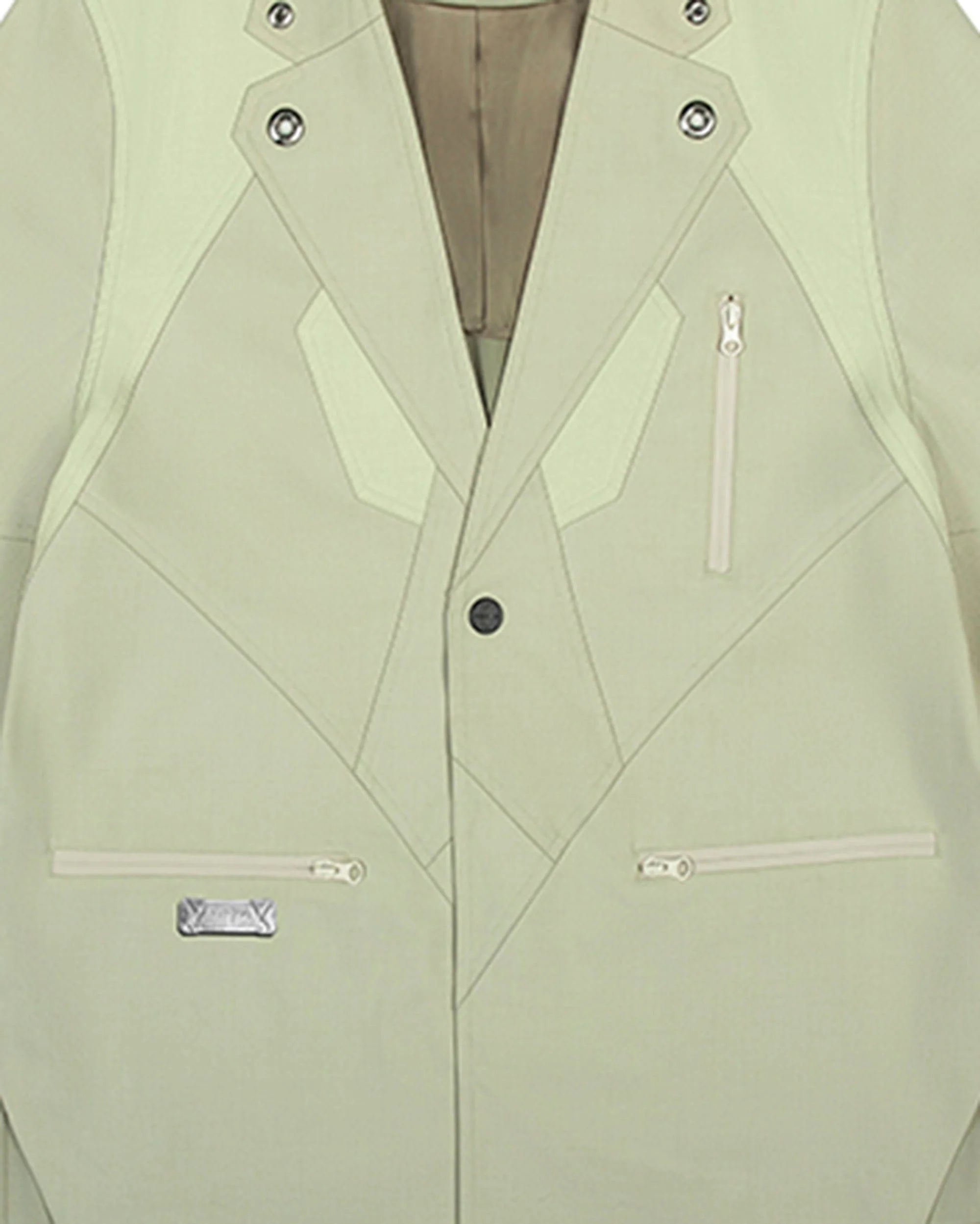 XIPHEVIL Demiurge IV Mesh Metal Short-Sleeve Blazer Green