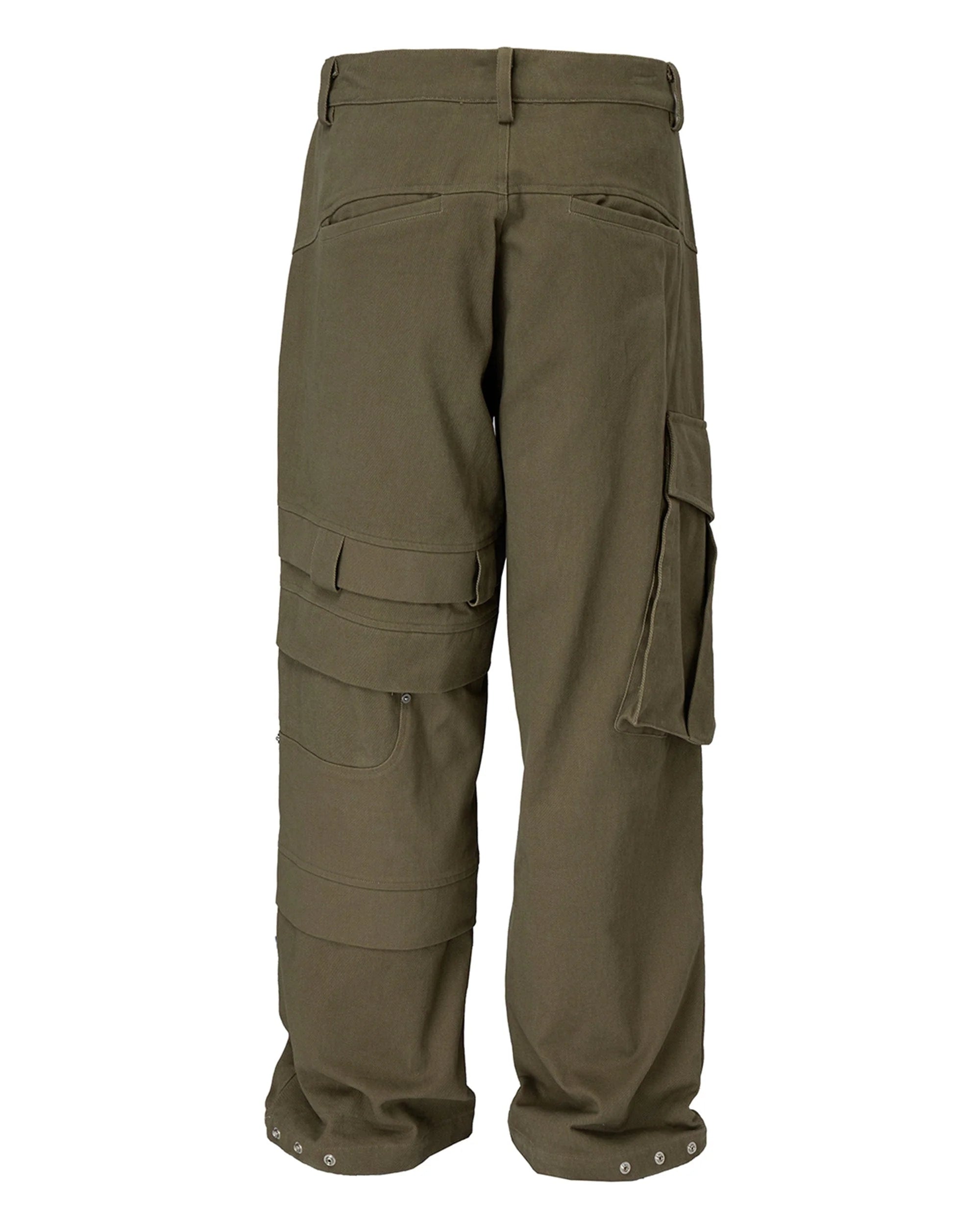 F2CE Asymmetrical Crinkled Cargo Pants