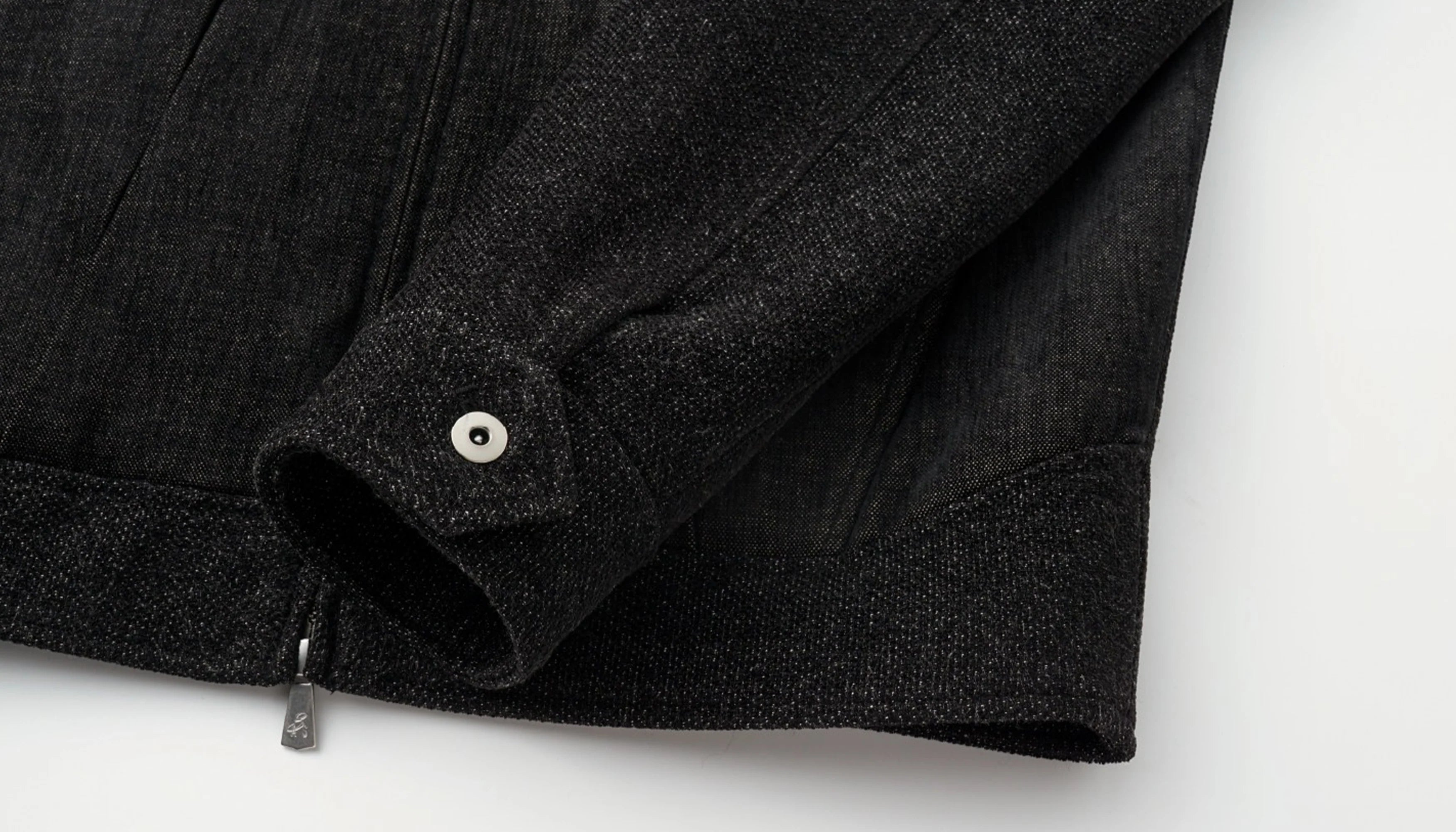 ALVNG AR ANTS Tweed Panelled PU-Collar Jacket