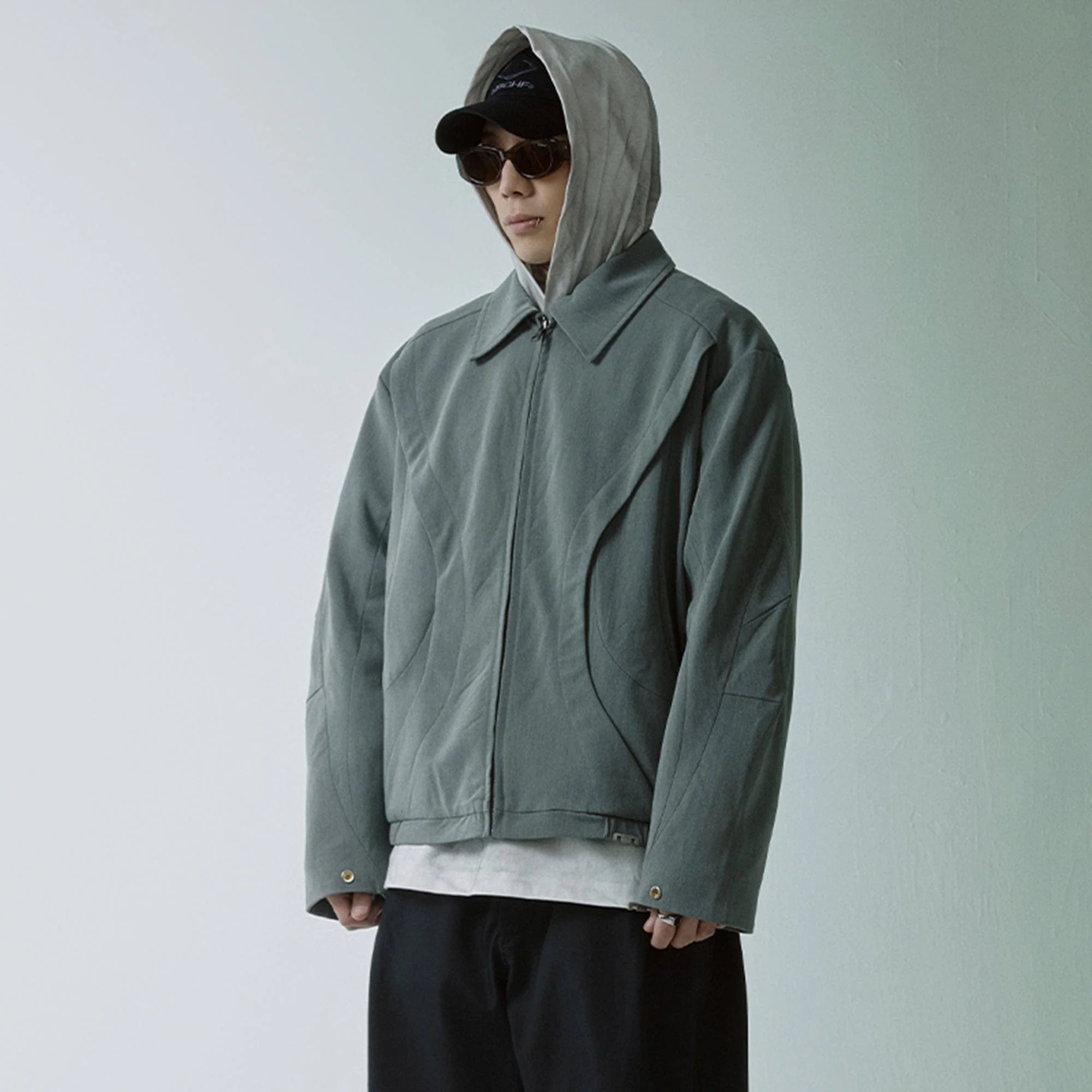 F2CE Deconstructed Layered Zip-Up Jacket