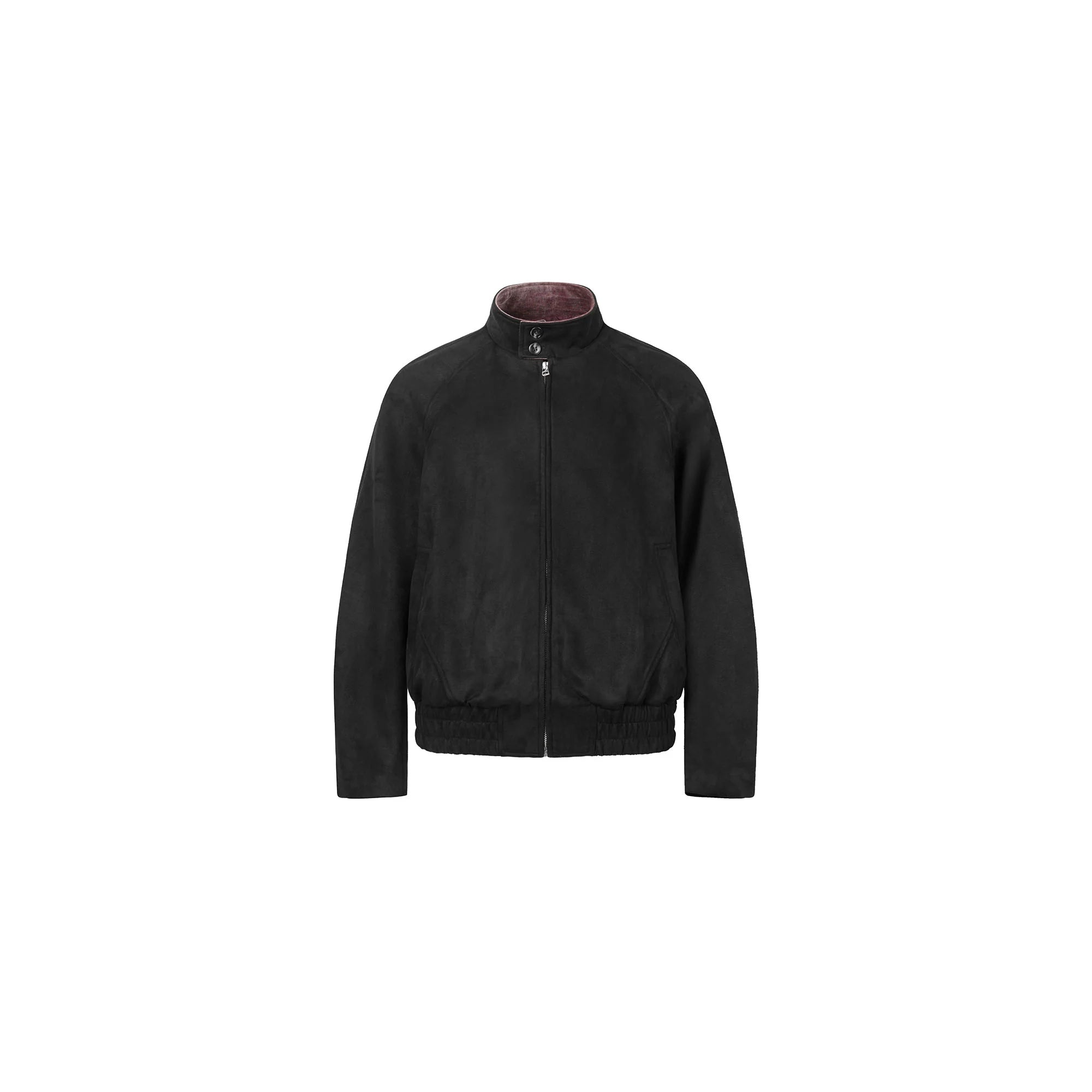 OKAYTHXBYE Contrast Collar Suede Jacket