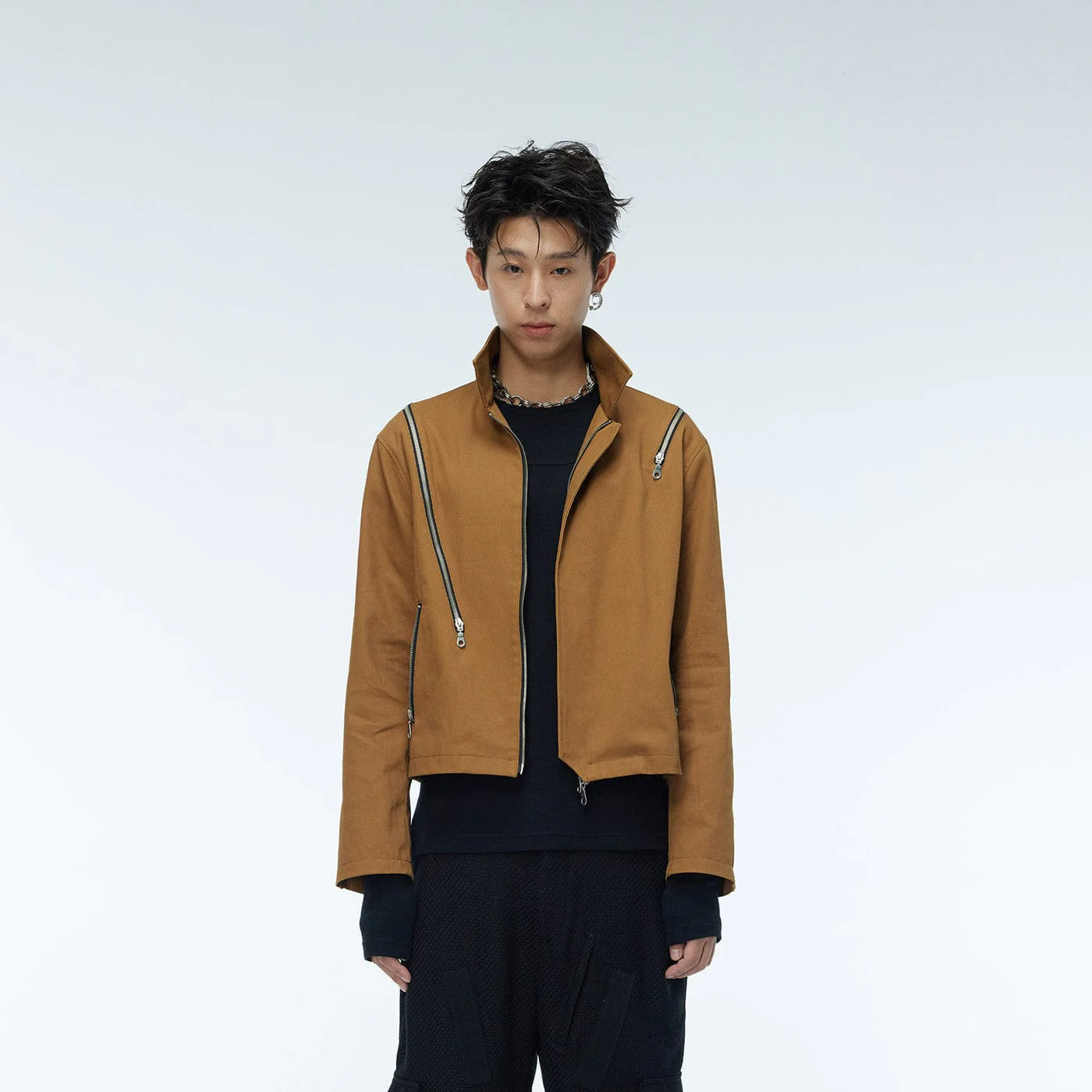 WHISTLEHUNTER Asymmetrical Zippers Jacket