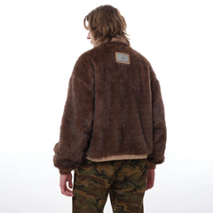FACEONLAB Reversible Fleece Collar Deck Jacket Khaki