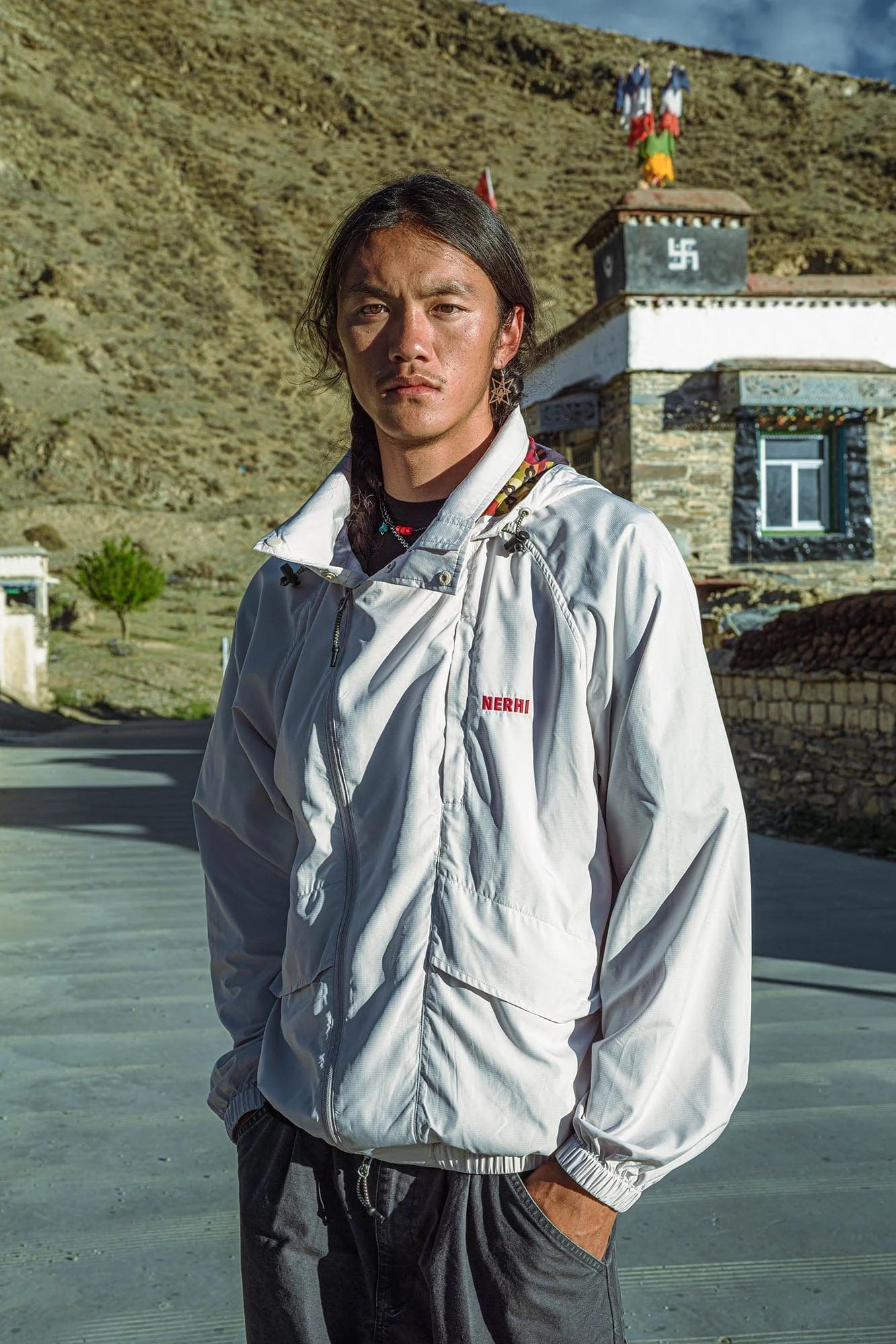 NERHI Graphic-Lined Hood Jacket