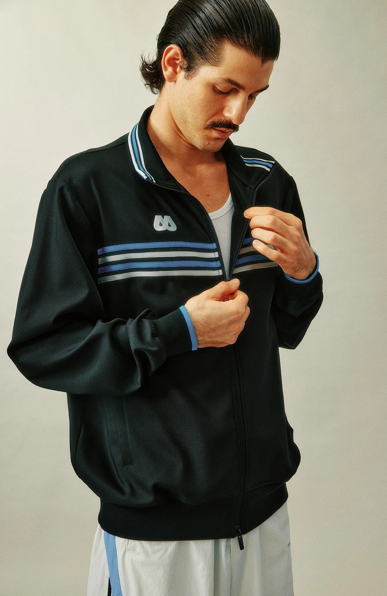 UMAMIISM Retro Striped Track Jacket