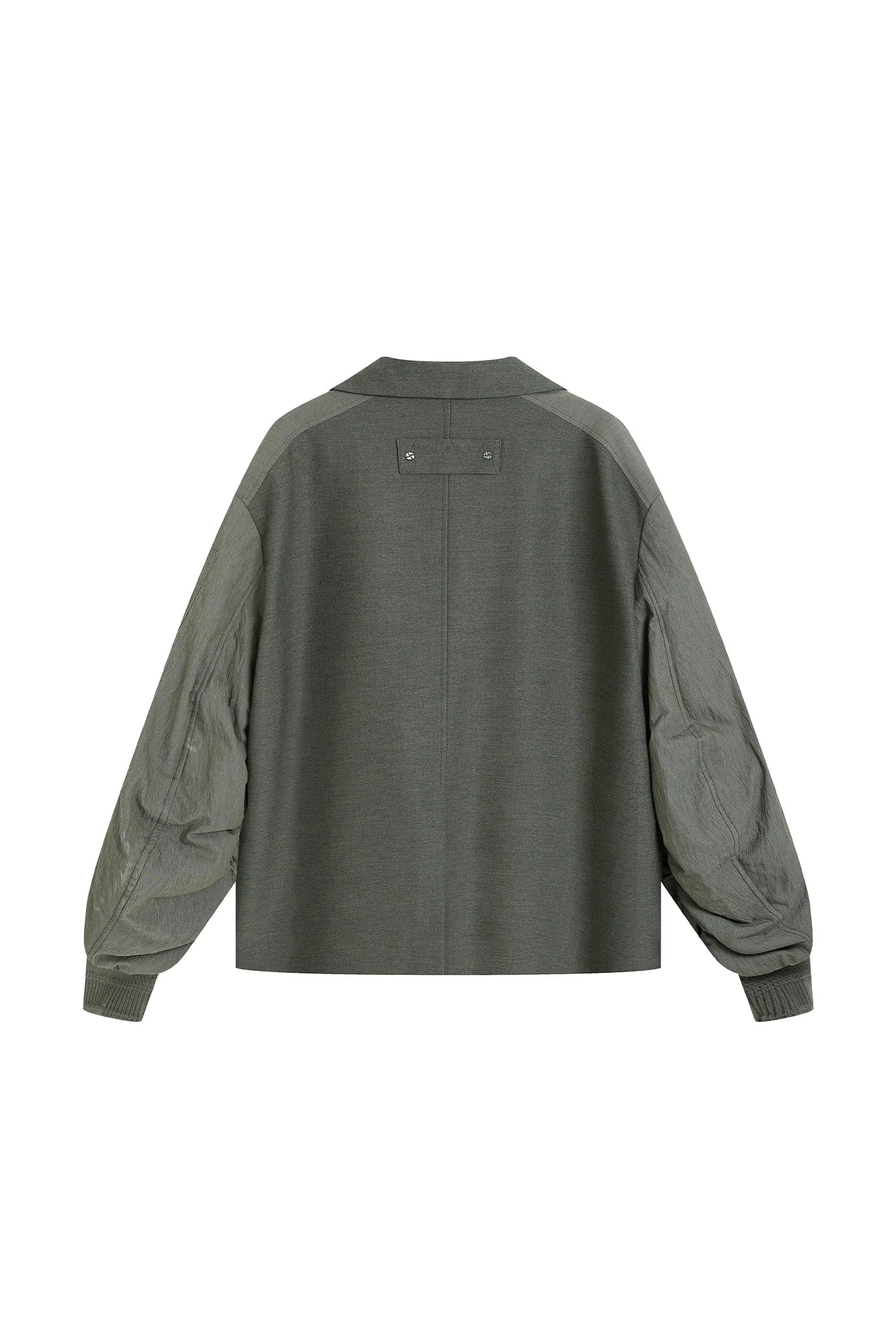 SAME FLOW Multi-Pocket Paneled Bomber-Sleeve Suit Jacket
