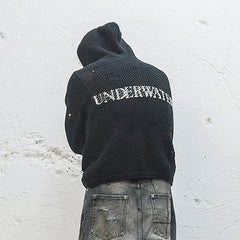 UNDERWATER Hellbound Wing Hooded Zip-Up Cardigan