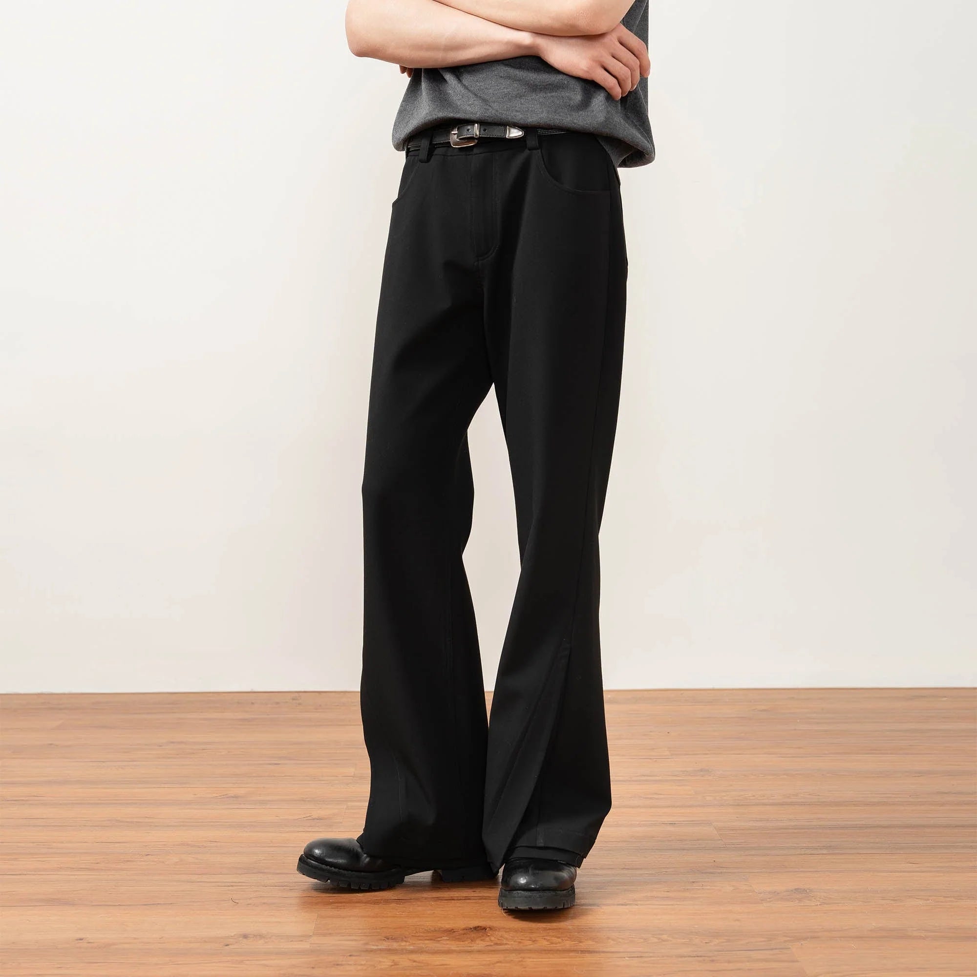 MOITIEDEPETALE Essential Layered Flared Trousers