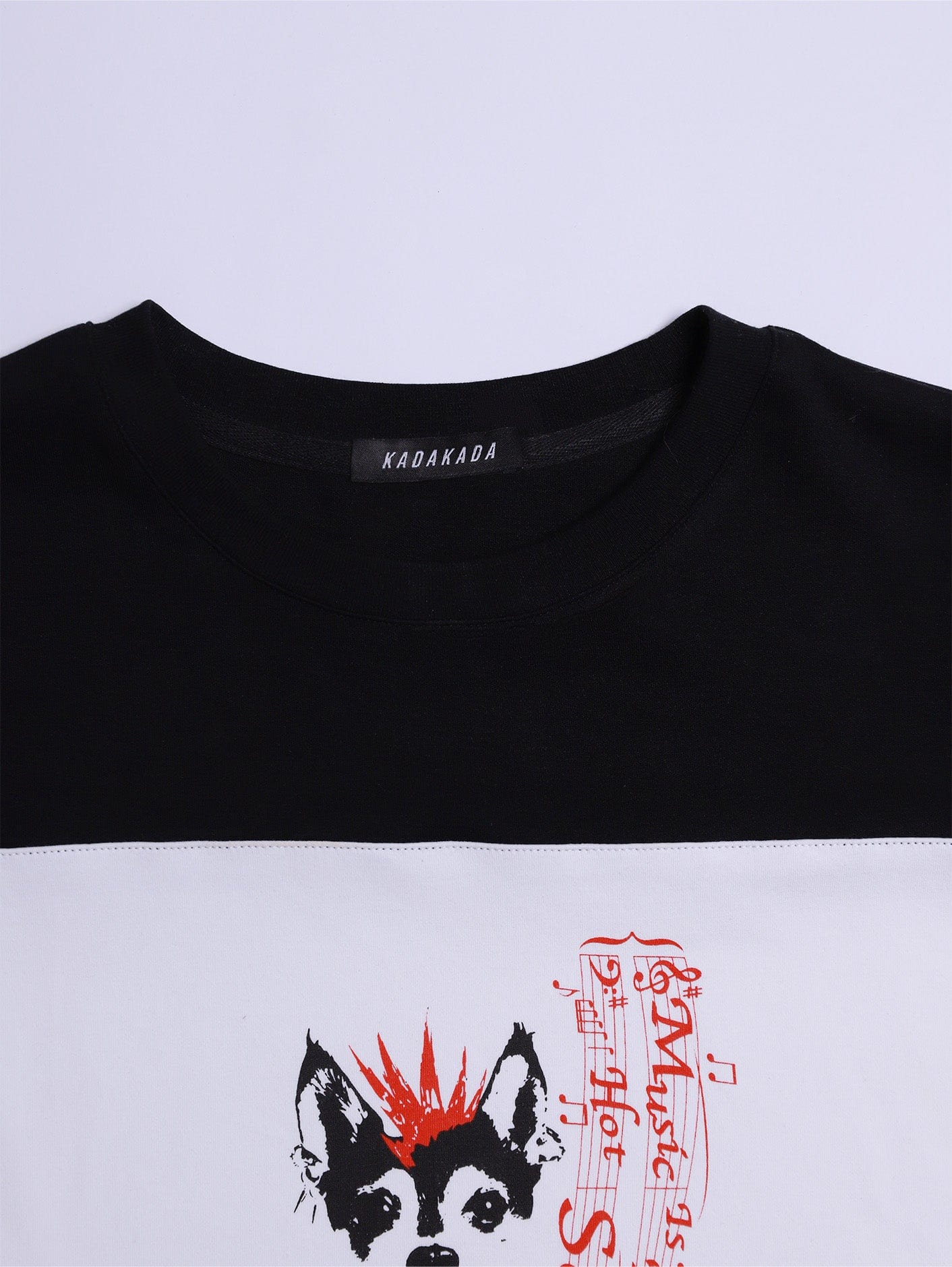 KADAKADA Punk Pup Graphic Spliced T-Shirt
