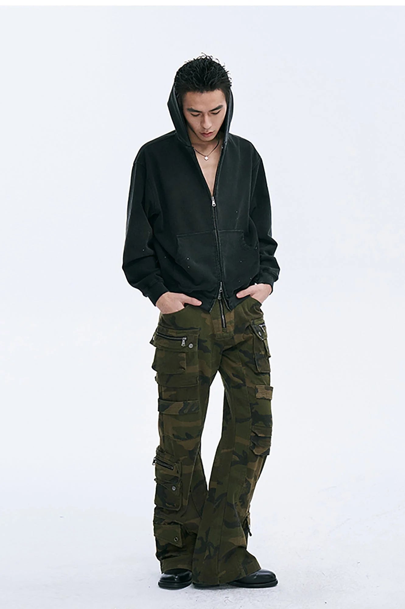 CATSSTAC Multi-Pocket Camo Cargo Pants