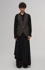 ILNya Nieternite Nifutur Asymmetrical Draped Seamed Shirt