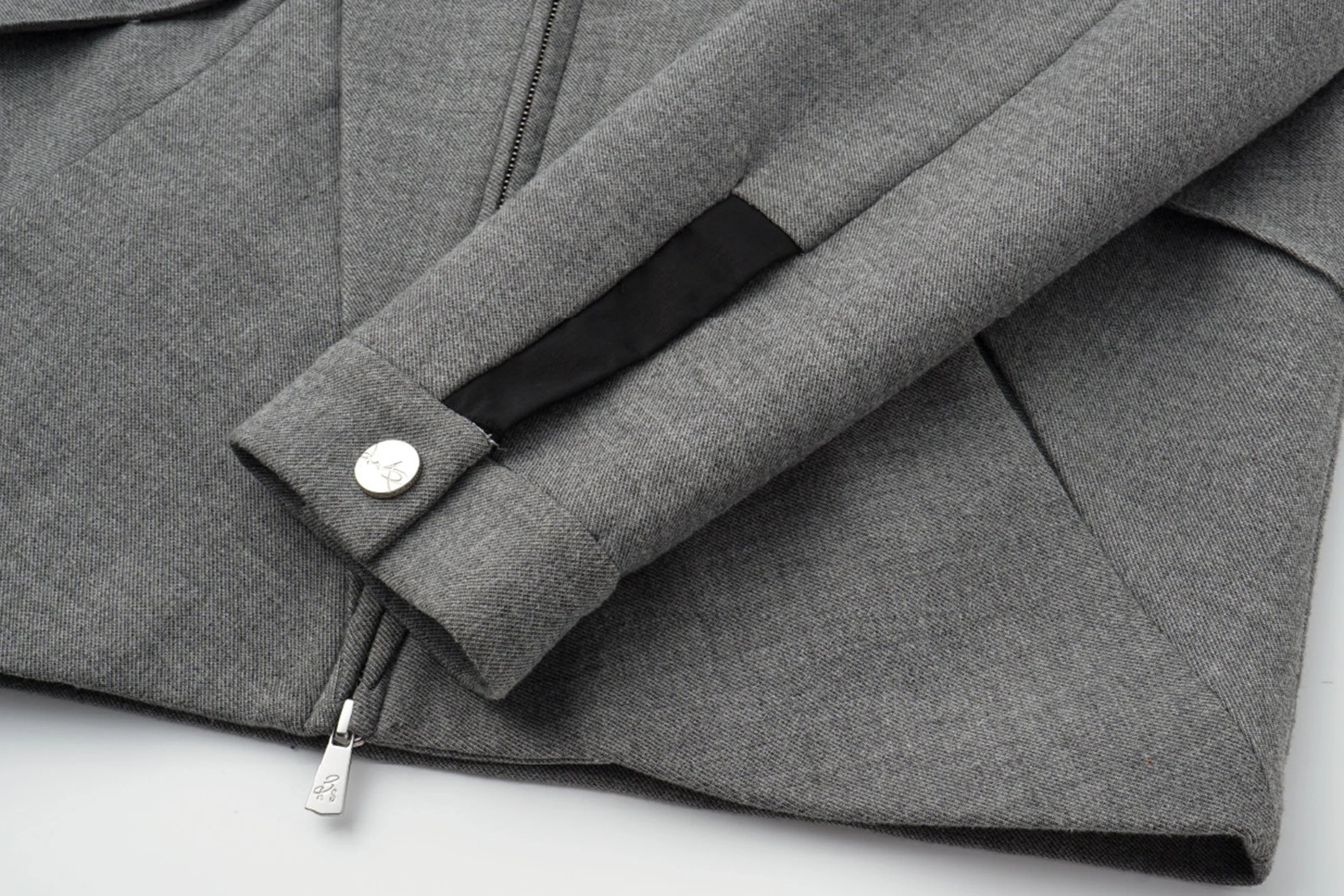 ALVNG AR ANTS Essential Contrast Collar Wool-Blend Jacket