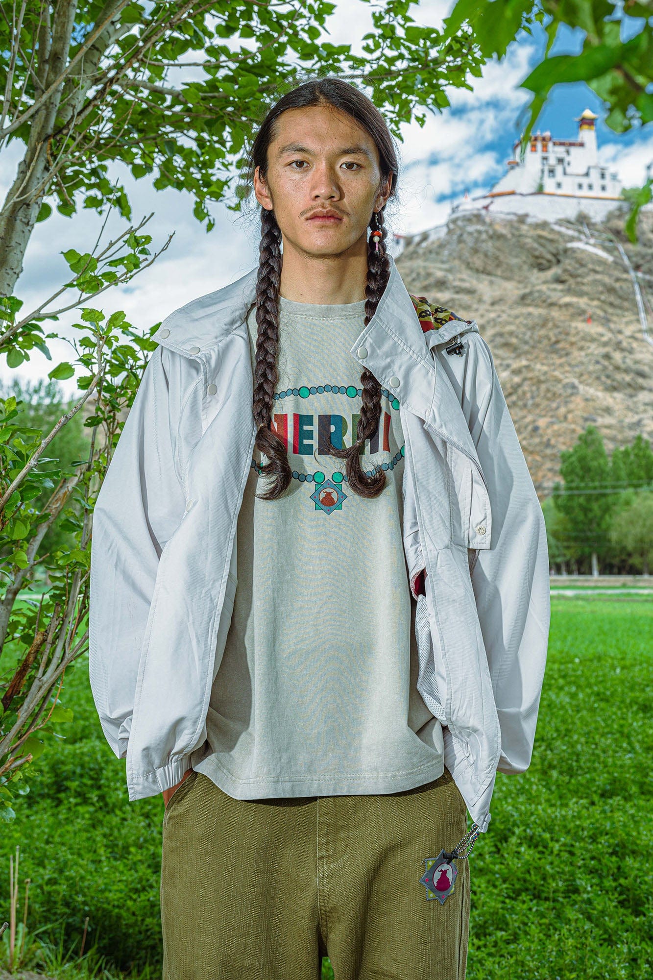 NERHI Graphic-Lined Hood Jacket