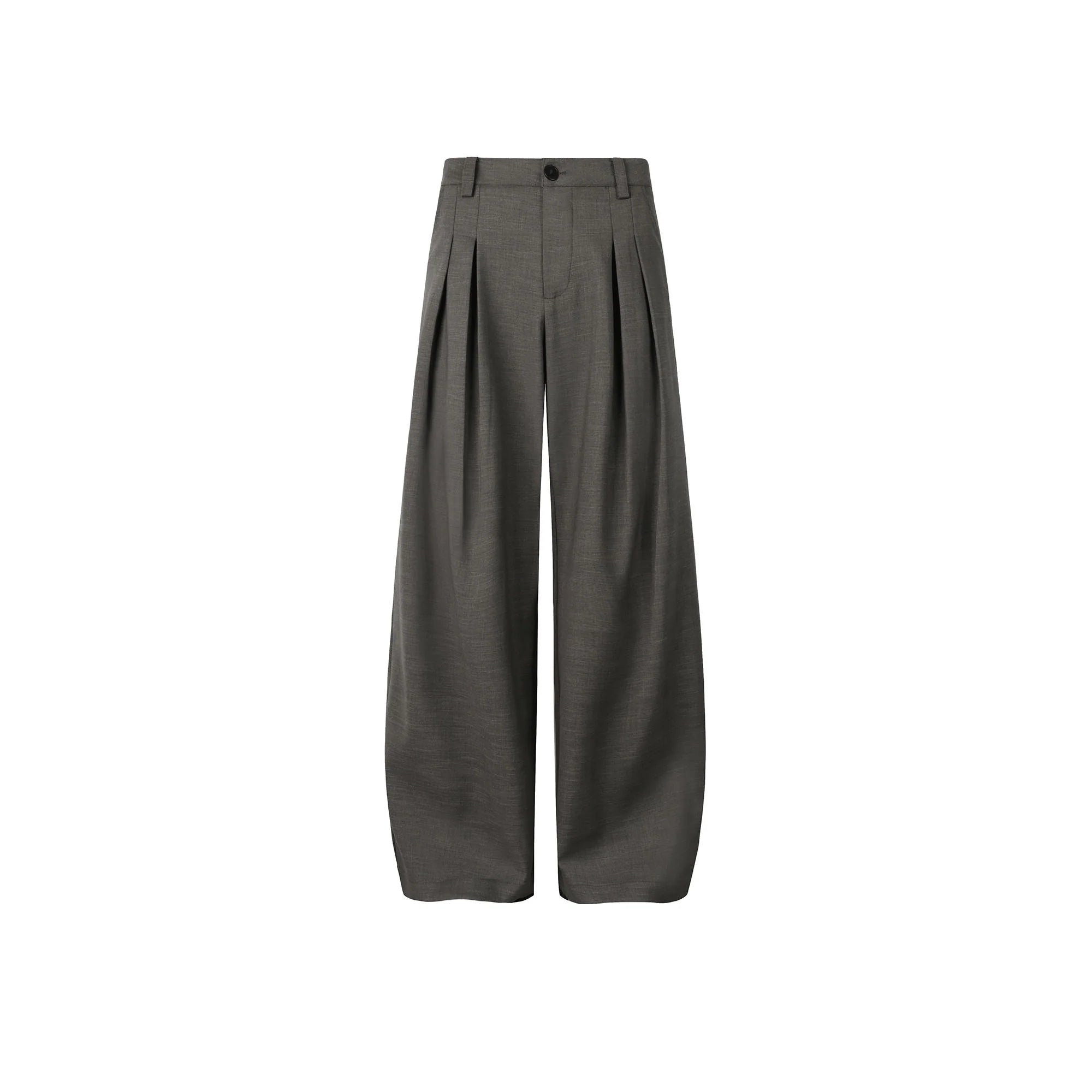 OKAYTHXBYE Essential Pleat Wide-Leg Trousers