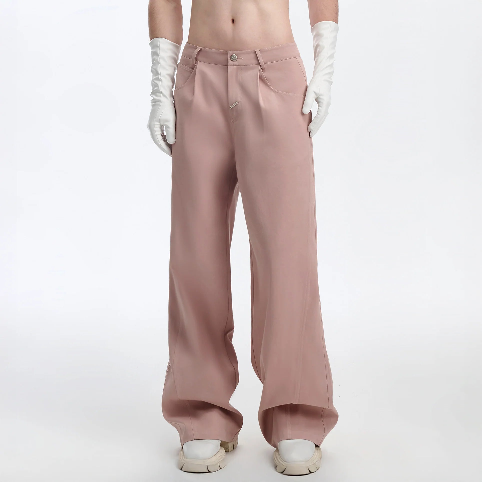 TIWILLTANG Retro Stitched Paneled Oversized Pants