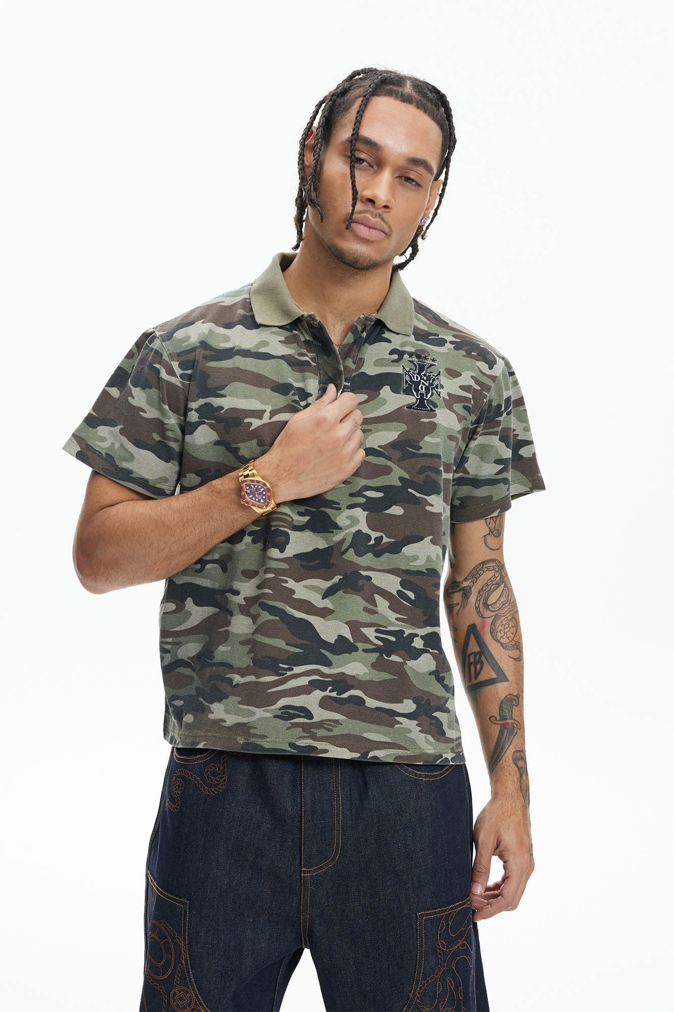 DND4DES Camo Flying Tiger Polo T-Shirt