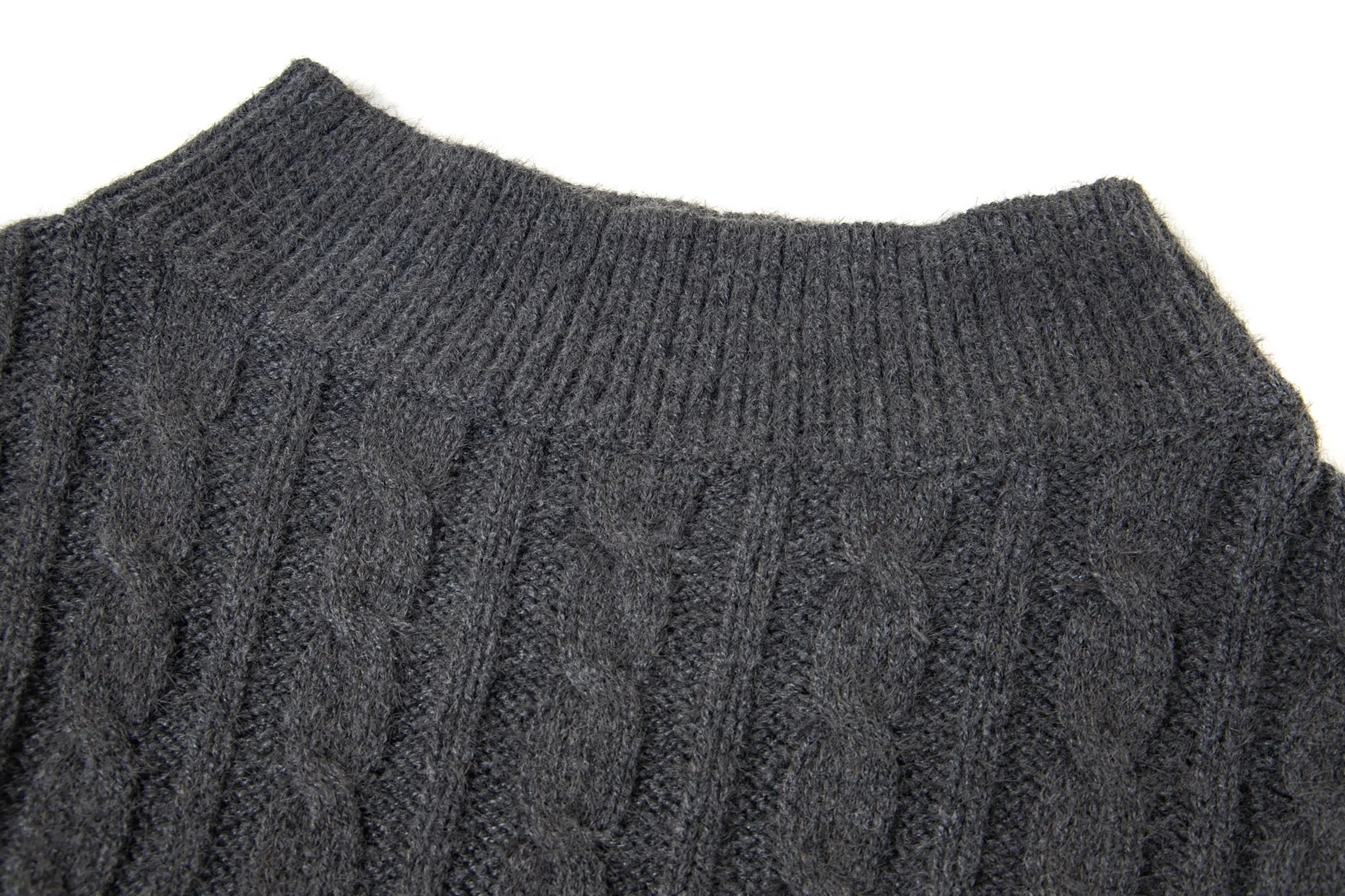 CLP Detachable Capelet Collar Layered Sweater