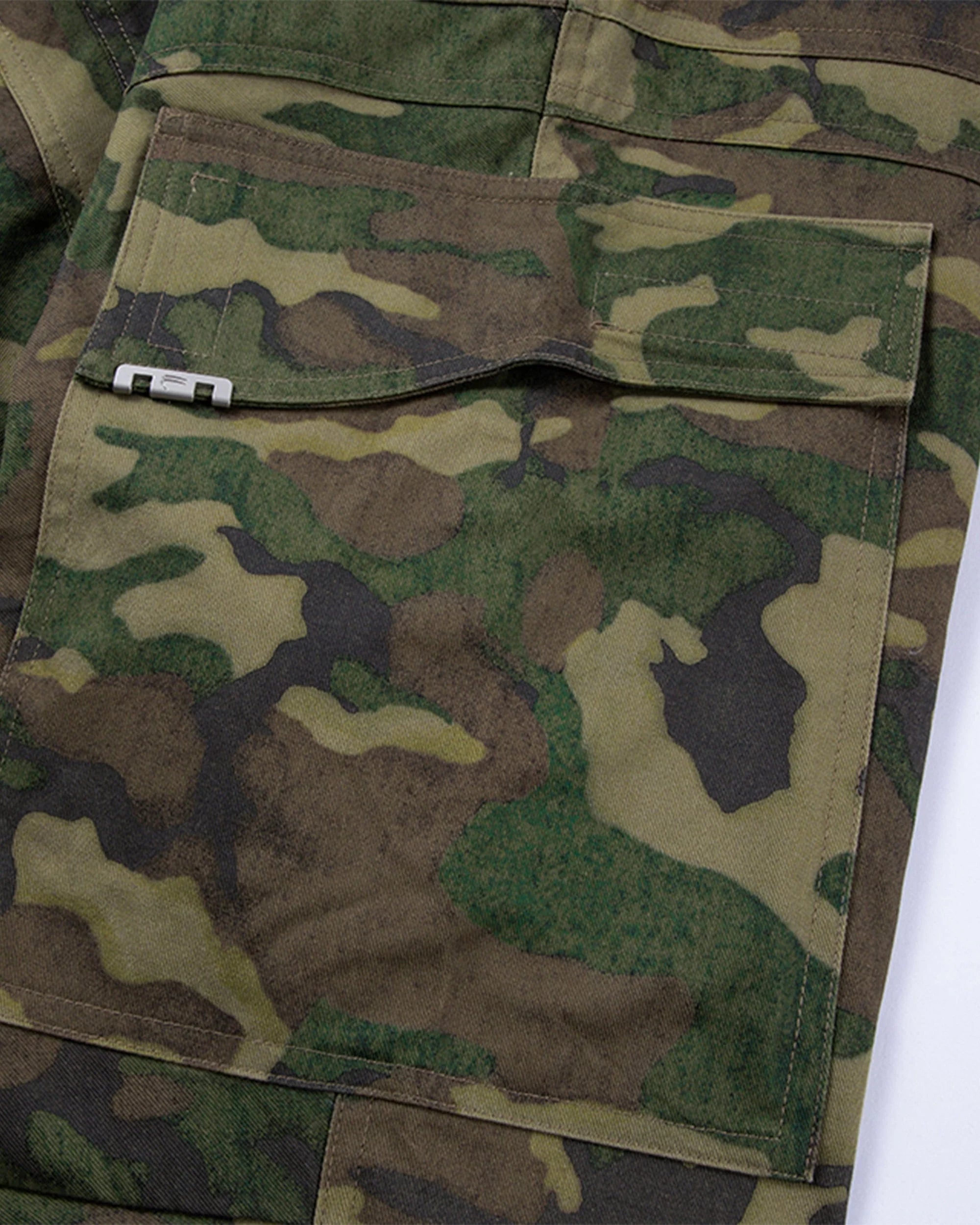 F2CE Wide-Leg Draw-String Camo Cargo Pants