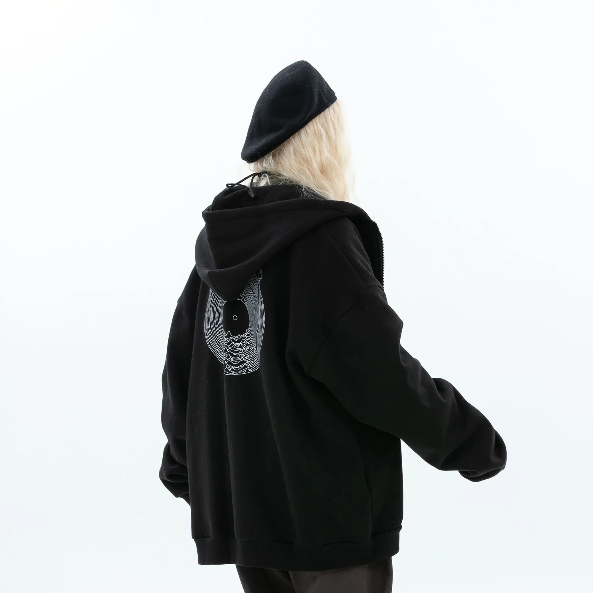 ERROR CODE ROBOT Fleetwood Mac Graphic Oversized Hooded Jacket