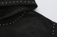LUUUCAM Retro Studded Zip Hoodie