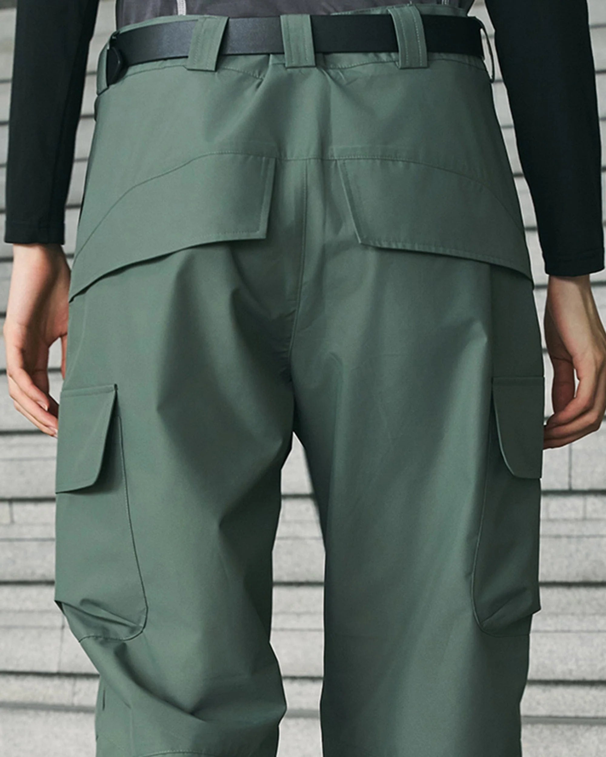 ENSHADOWER Waterproof Pleated Spliced Multi-pocket Pants
