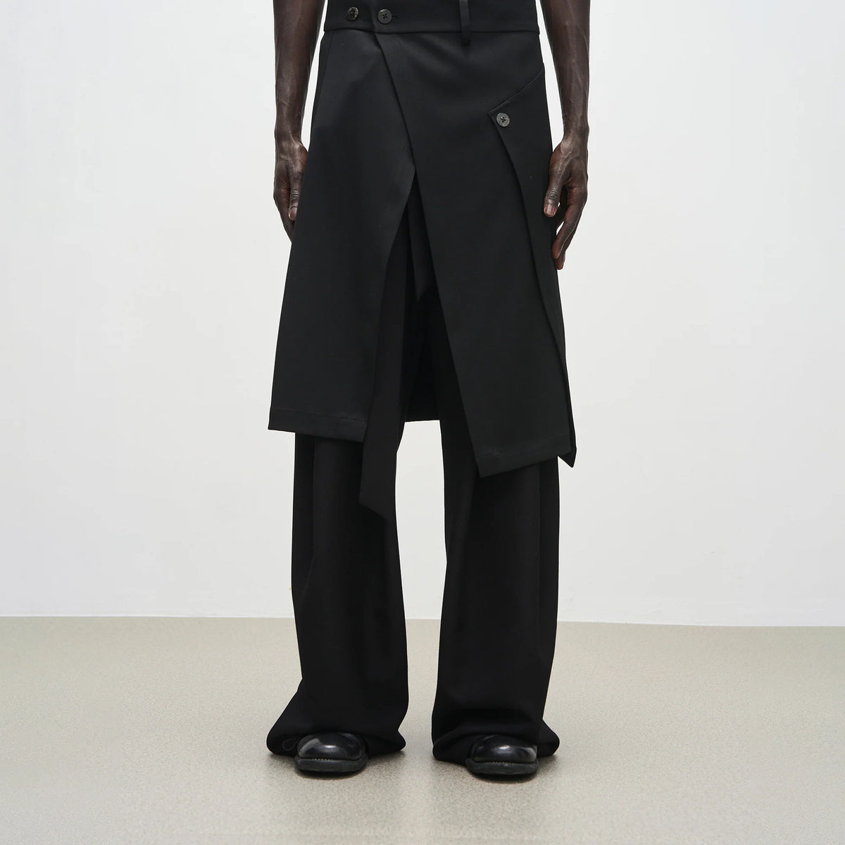 7440 37 1 Side Slit Overlay Skirt