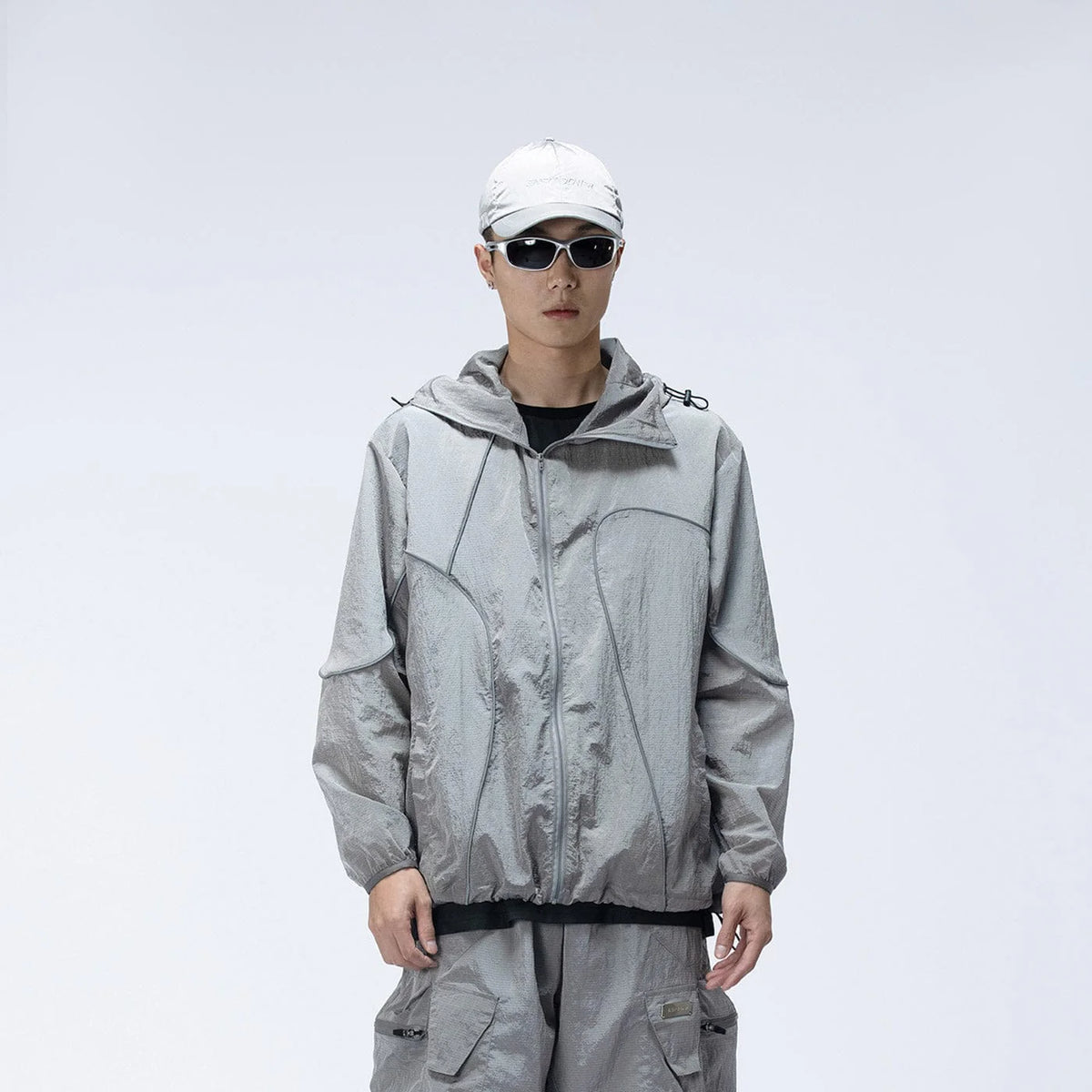 ENSHADOWER Reflective Stripes UV-Protection Crinkled Jacket