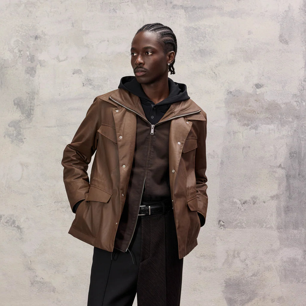 ALVNG AR ANTS Faux Layered Waist-Cinched Jacket