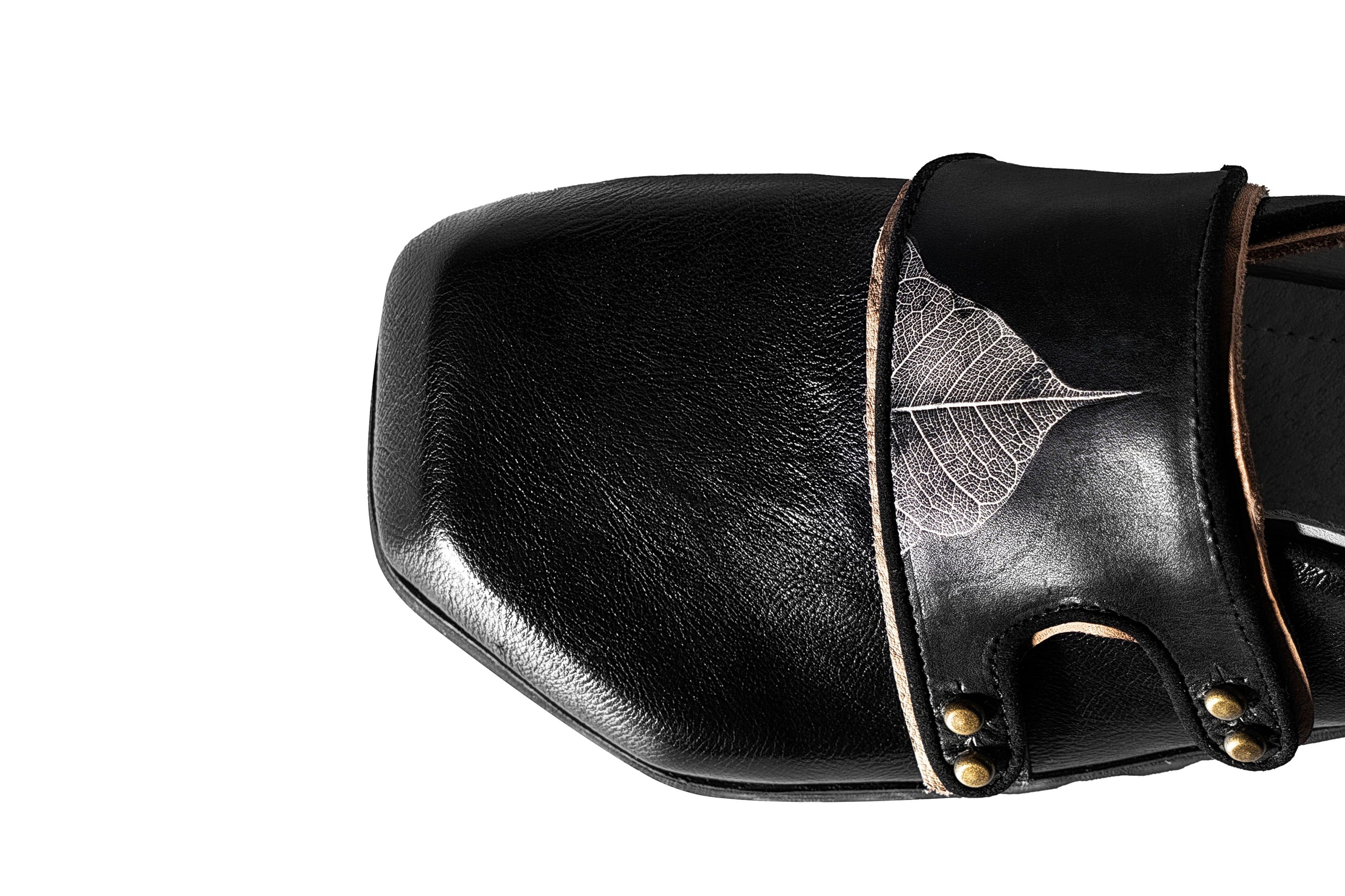 REWRITE×NO SENSE Leaf Cowhide Velcro Loafers