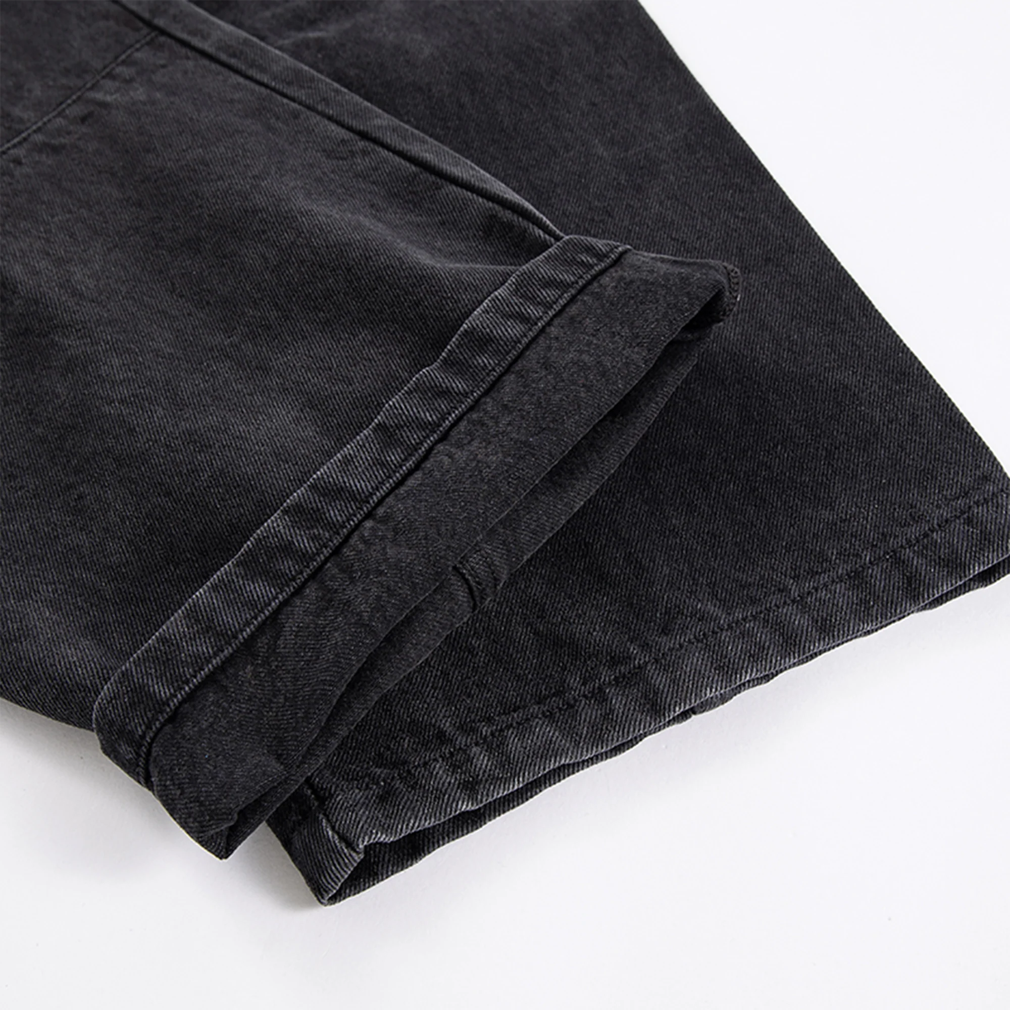 F2CE Washed Panel Multi-Pocket Straight-Leg Jeans