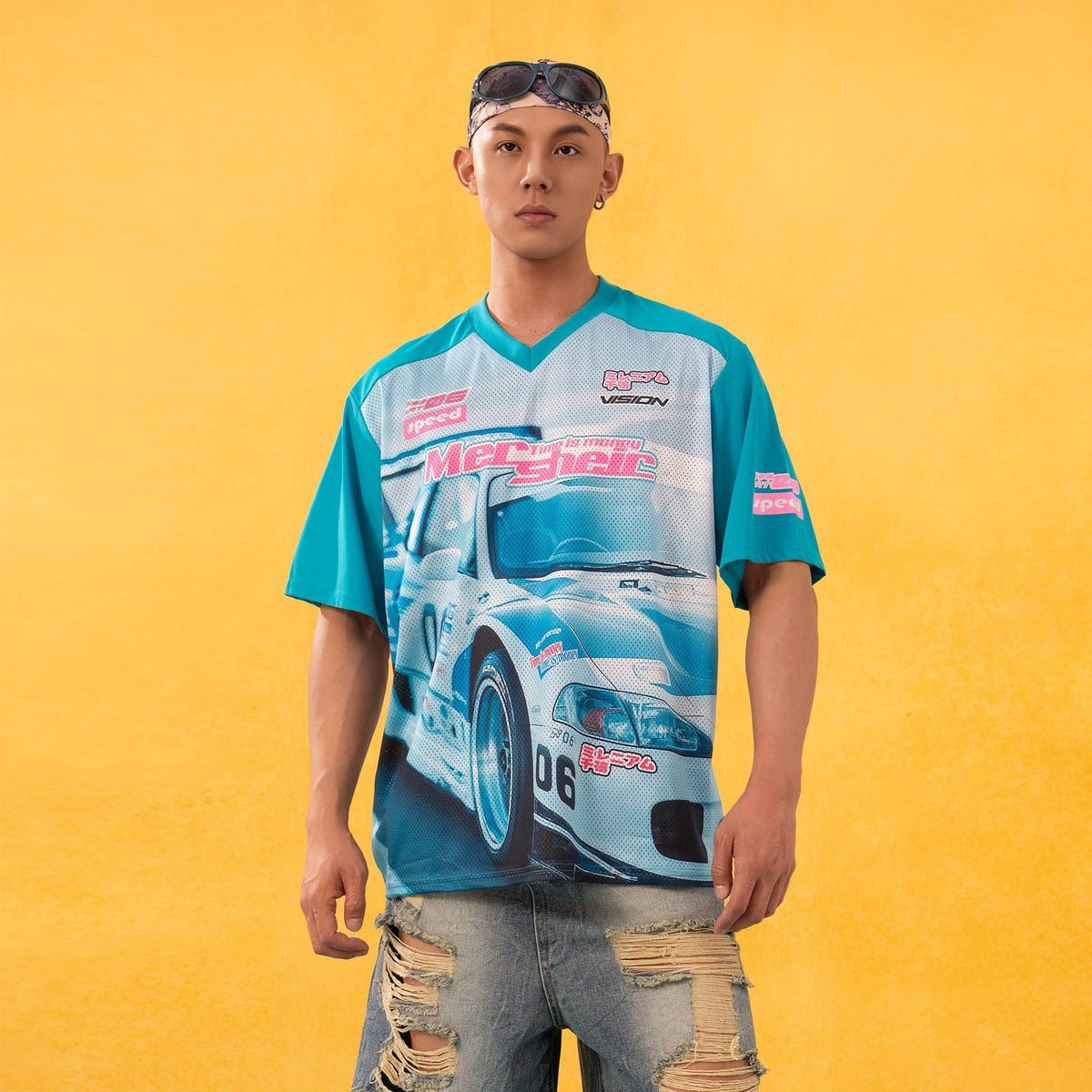CLP Racing Graphic Mesh Raglan Jersey