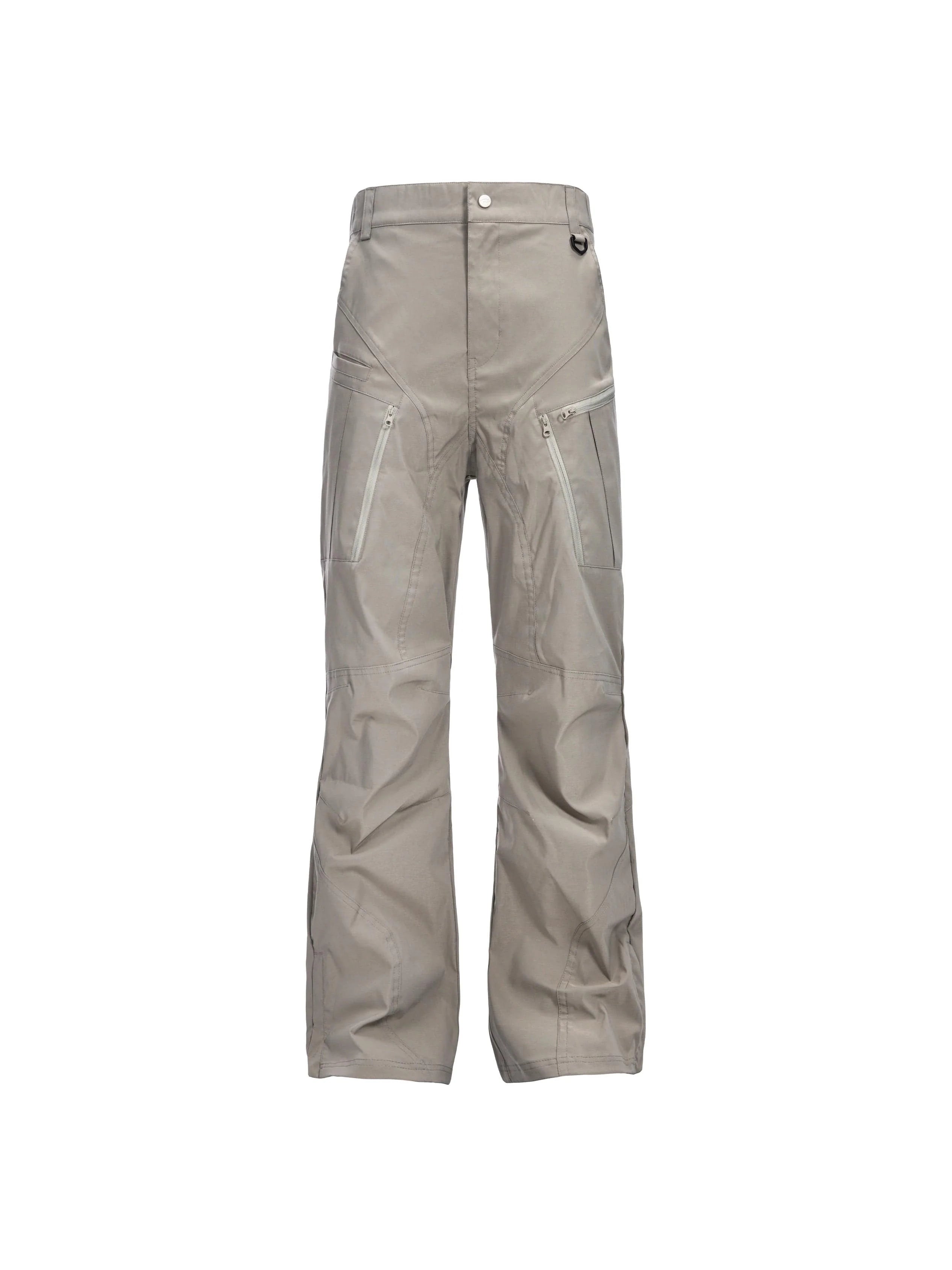 CATSSTAC Tech Paneled Zipper Pockets Elastic Waist Pants