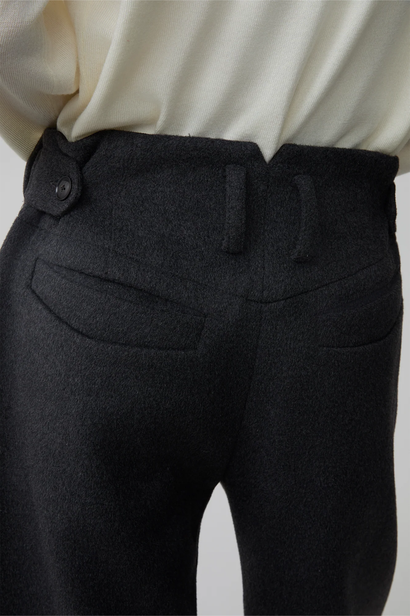 OPICLOTH Essential Wool-Blend Barrel Pants