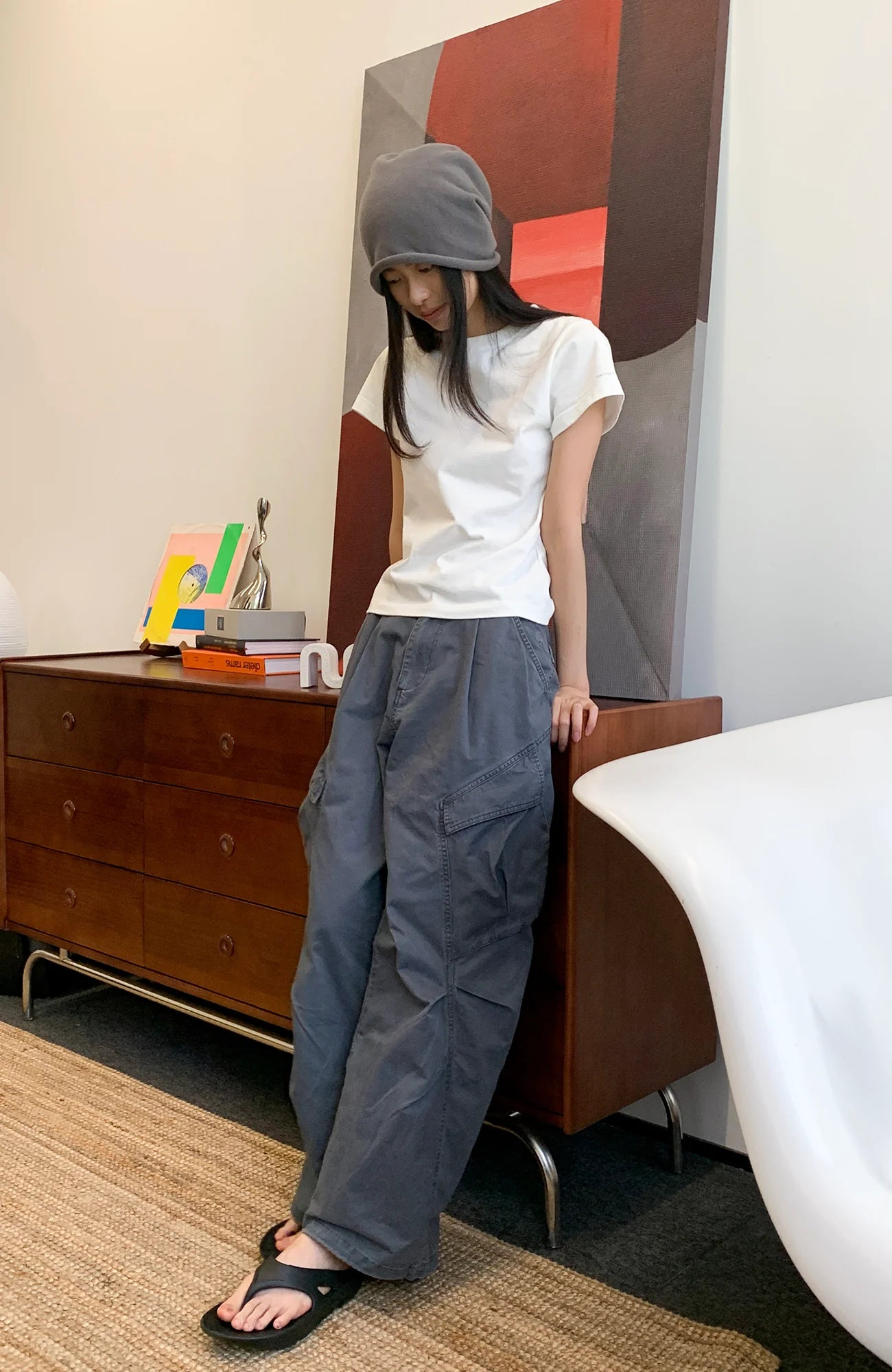 ROARINGWILD A ARCH Classic Utility Parachute Pants