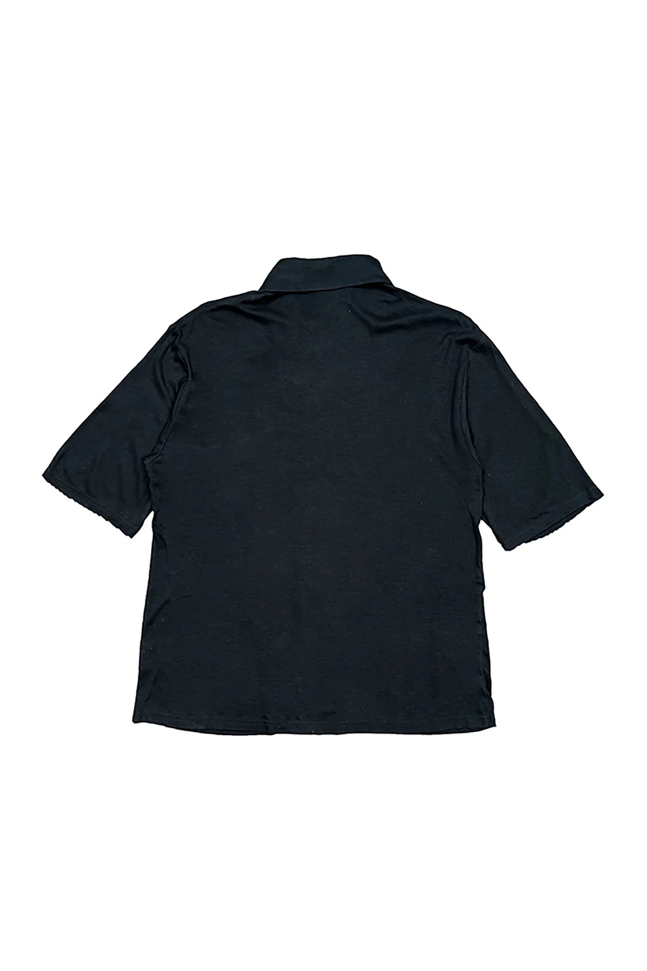 RICHILL Refined Acetate Button-Up Polo Half Shirt