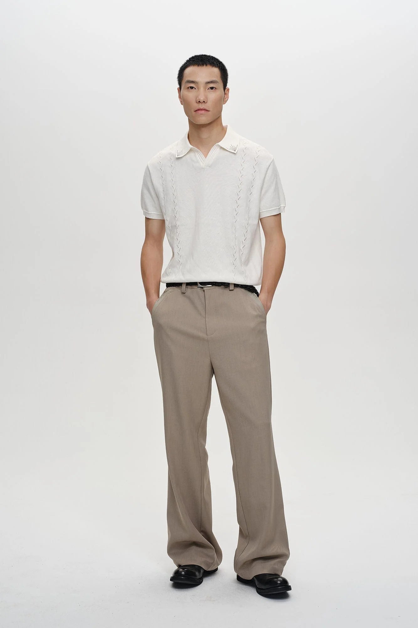 CATSSTAC Minimal Patch Wide-Leg Trousers