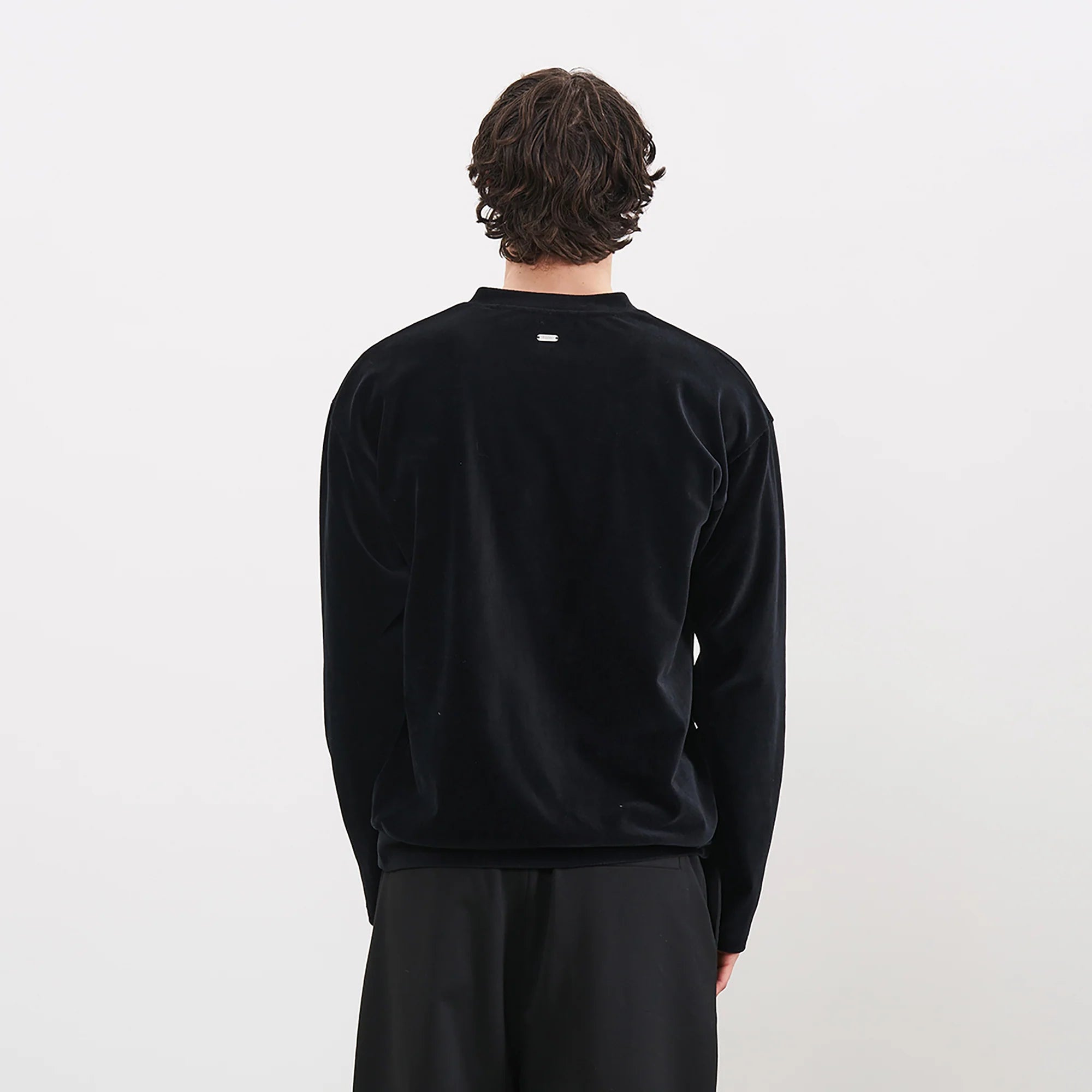 PMW Essential Velvet V-Neck Long Sleeve