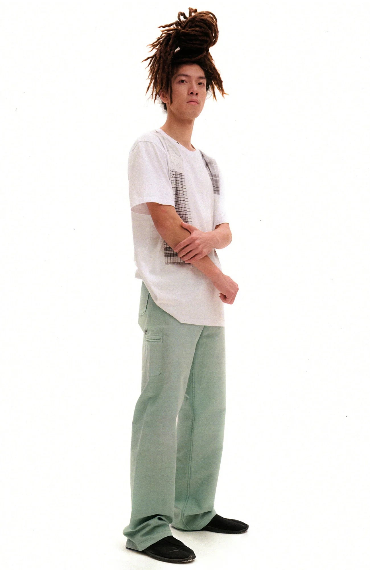 URBAN+FOREST Back-Strapped Washed Pants