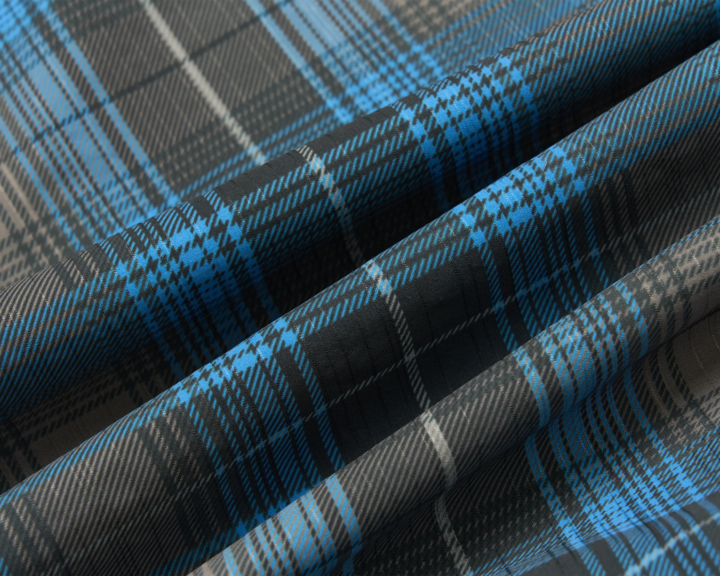 SAVAGEGROWTHWORLD Plaid Stand-Collar Jacket