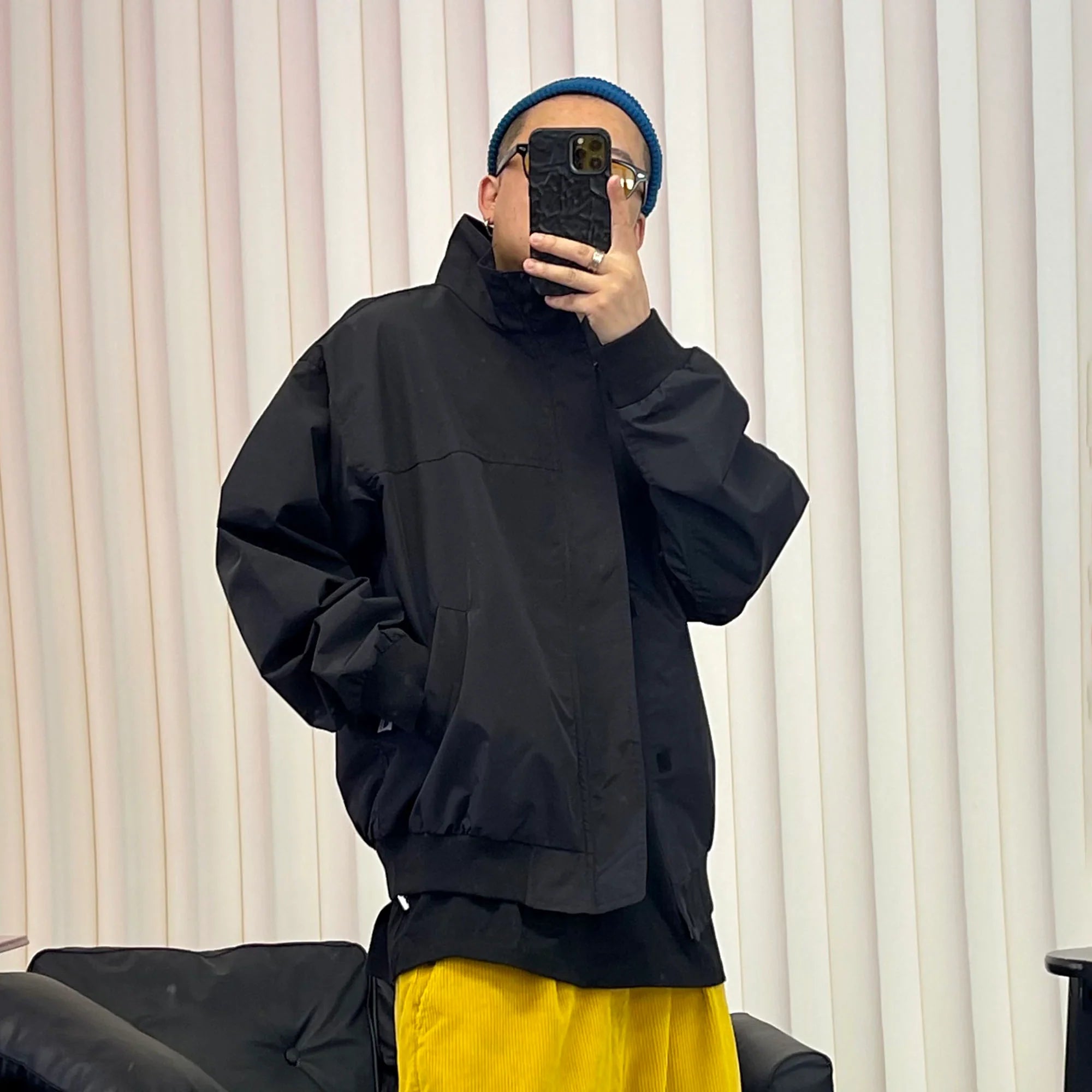 ME DA IGUAL Stand Collar Utility Waterproof Jacket