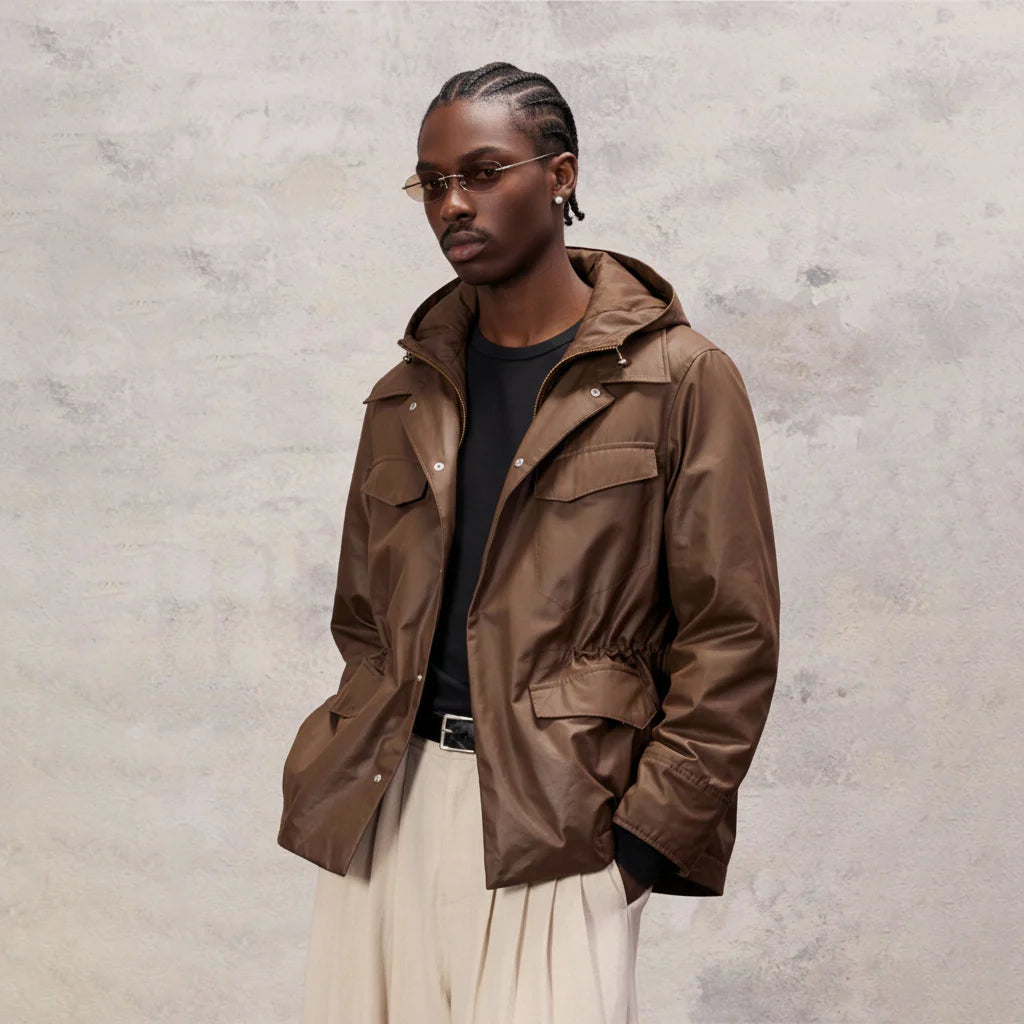 ALVNG AR ANTS Faux Layered Waist-Cinched Jacket