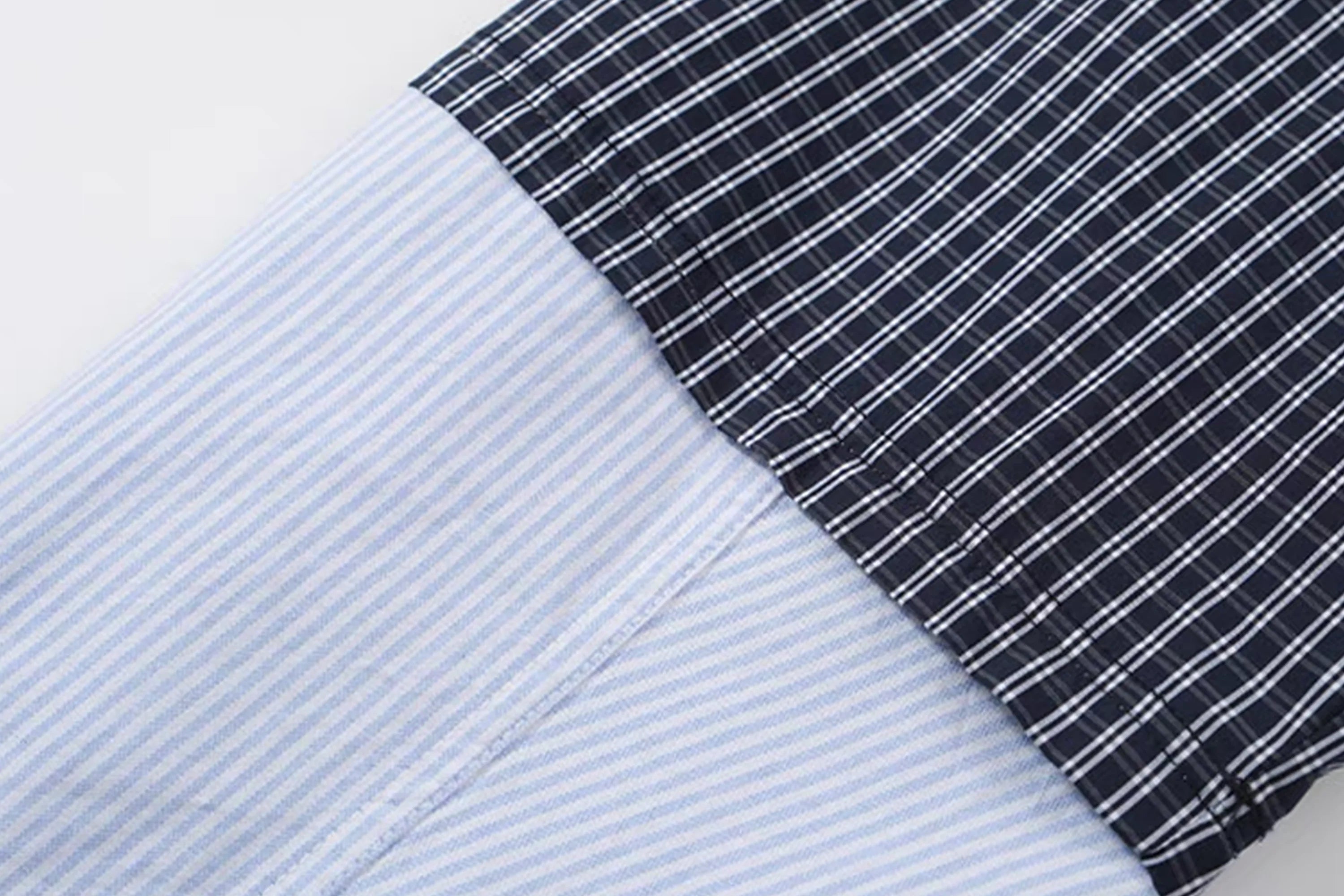 NOTHINGNESS WORLD Deconstructed Layered Graphic Spliced Shirt