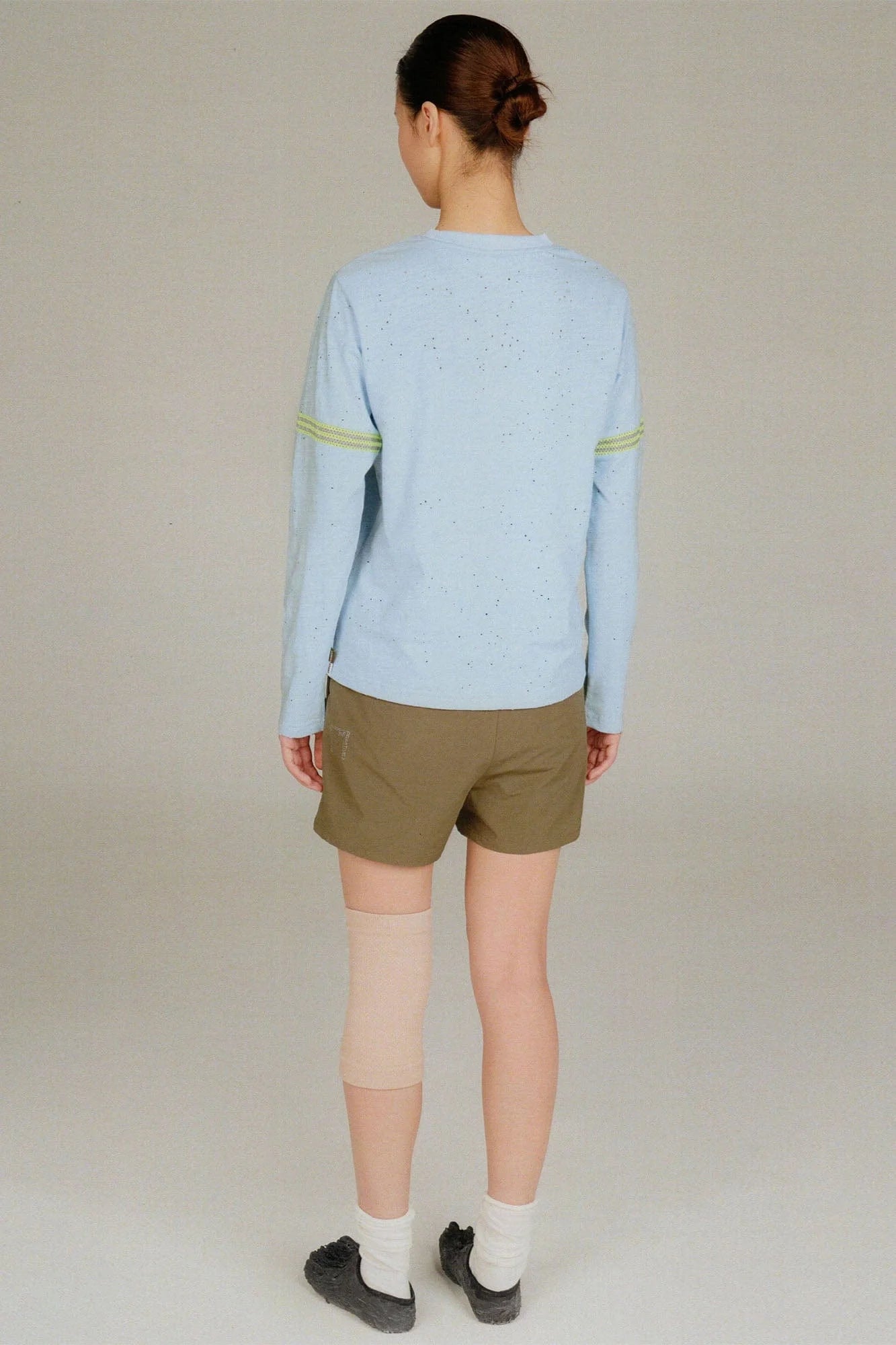 URBAN+FOREST Speckled Reflective Stripe Long-Sleeve Tee