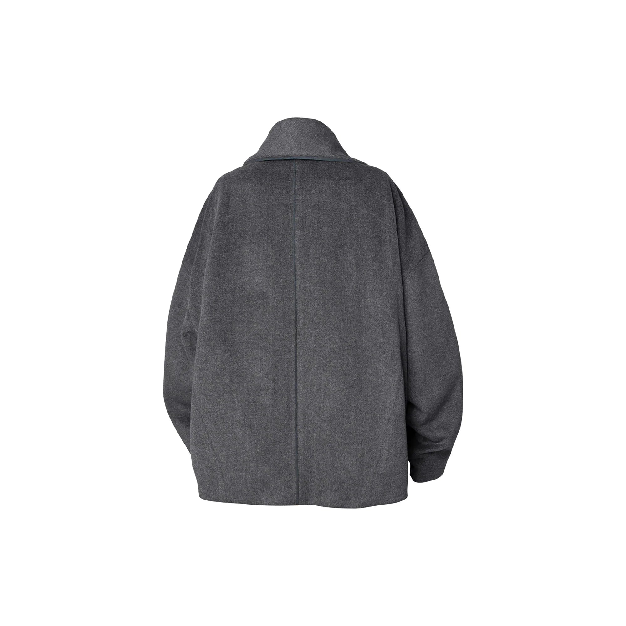 RELABEL Asym Wool-Blend Curved Panel Jacket