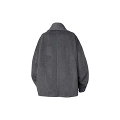 RELABEL Asym Wool-Blend Curved Panel Jacket