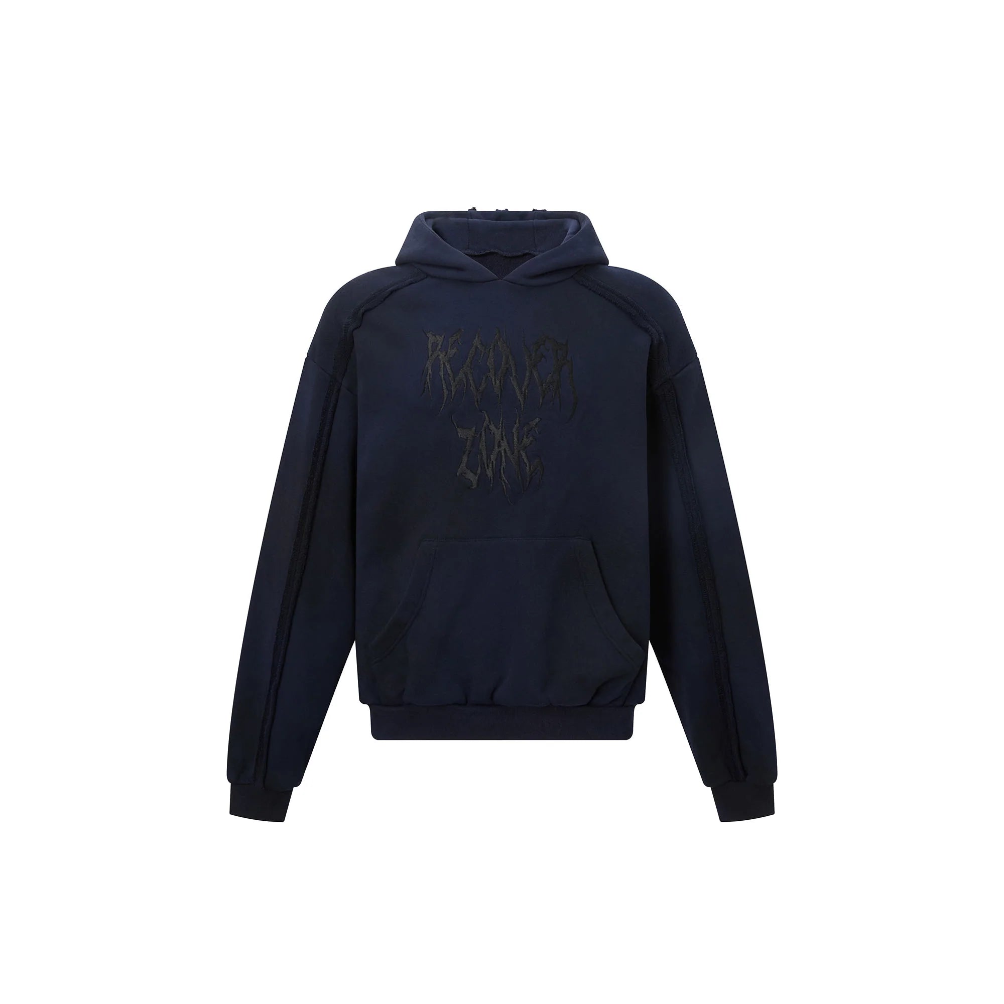 RECOVER ZONE LOGO Embroidered Dirty Wash Hoodie