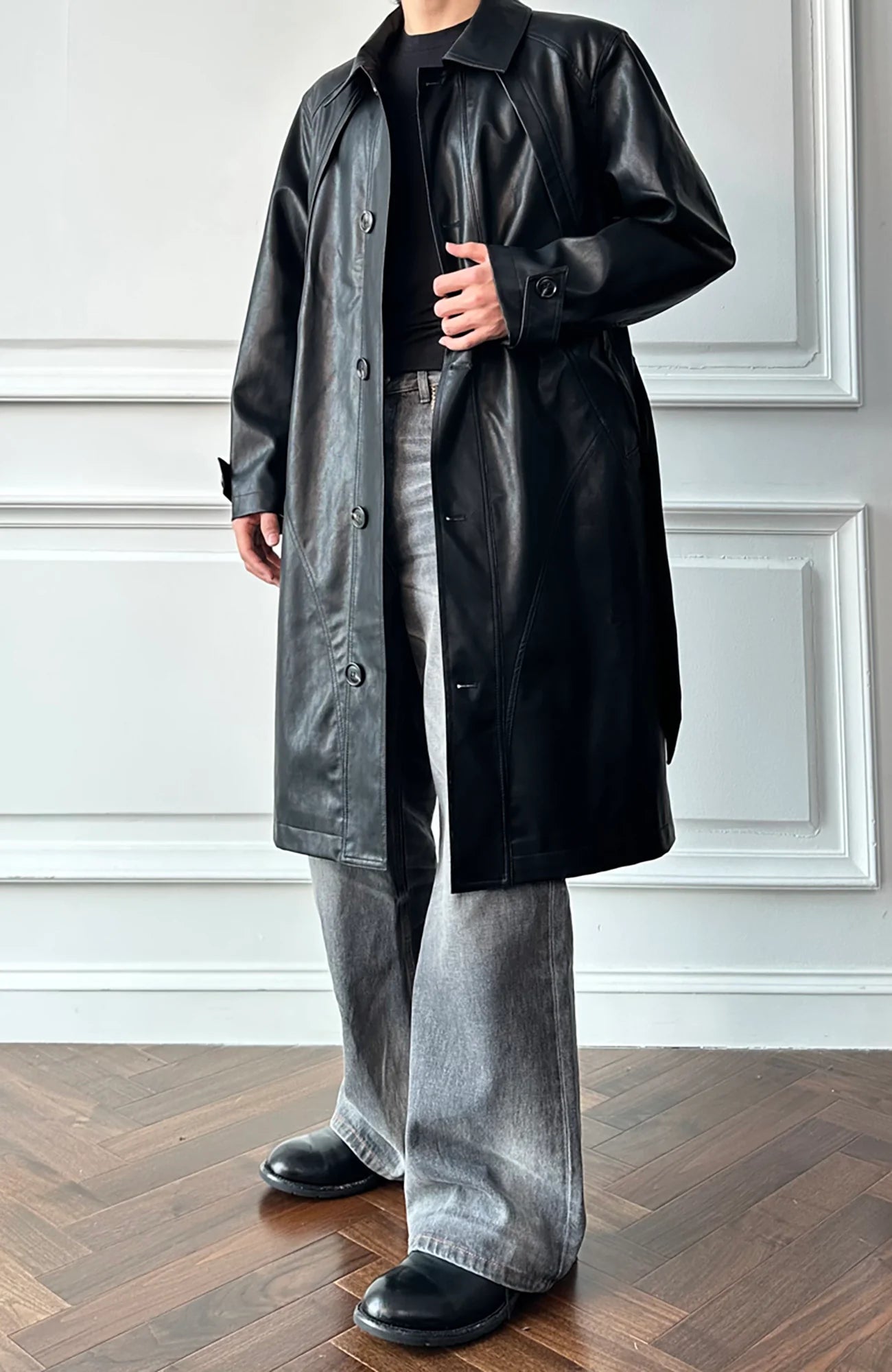 CATSSTAC Nightwalker PU Trench Coat