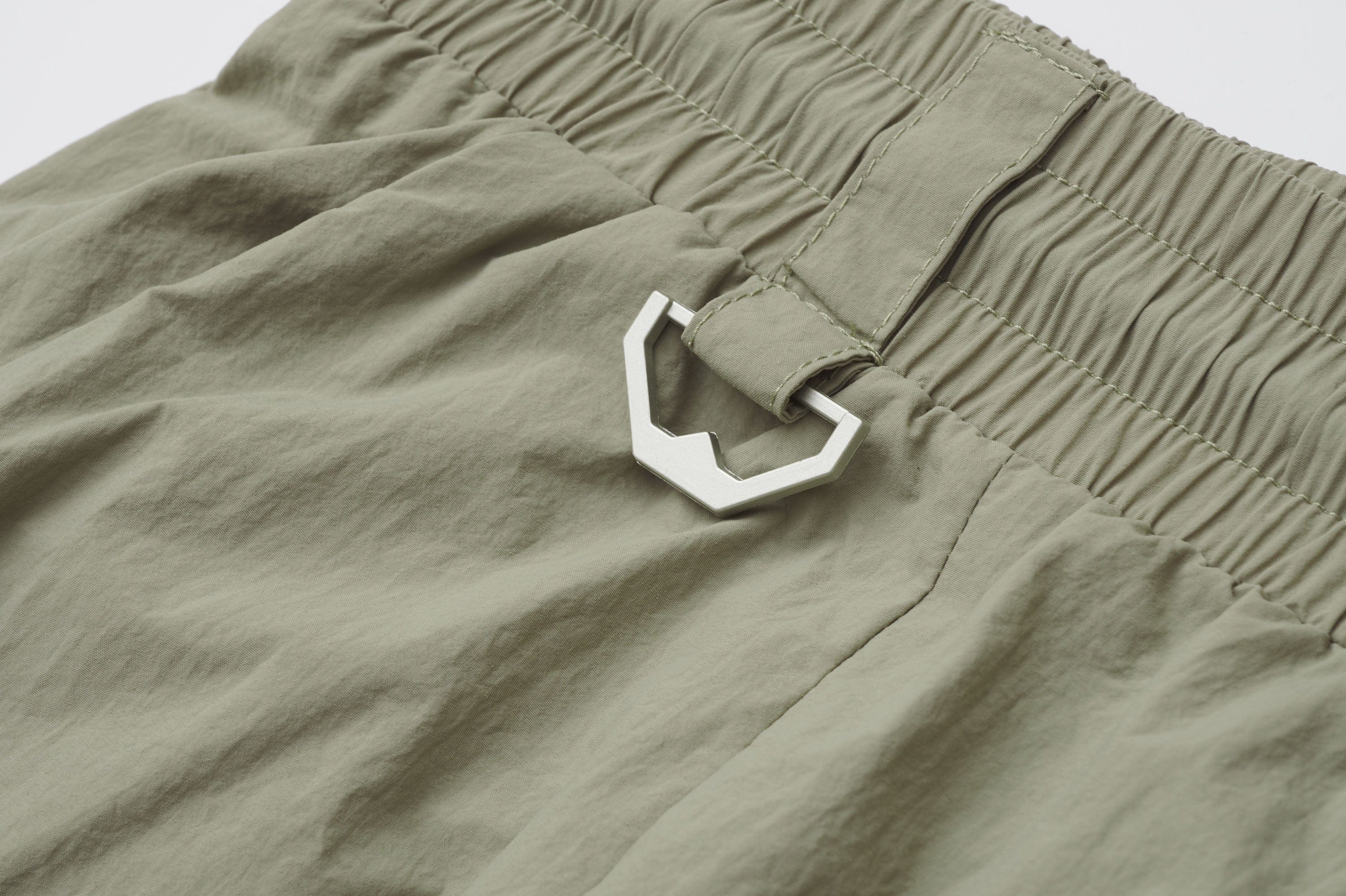 CATSSTAC Utility Crinkled Zip-Pocket Shorts